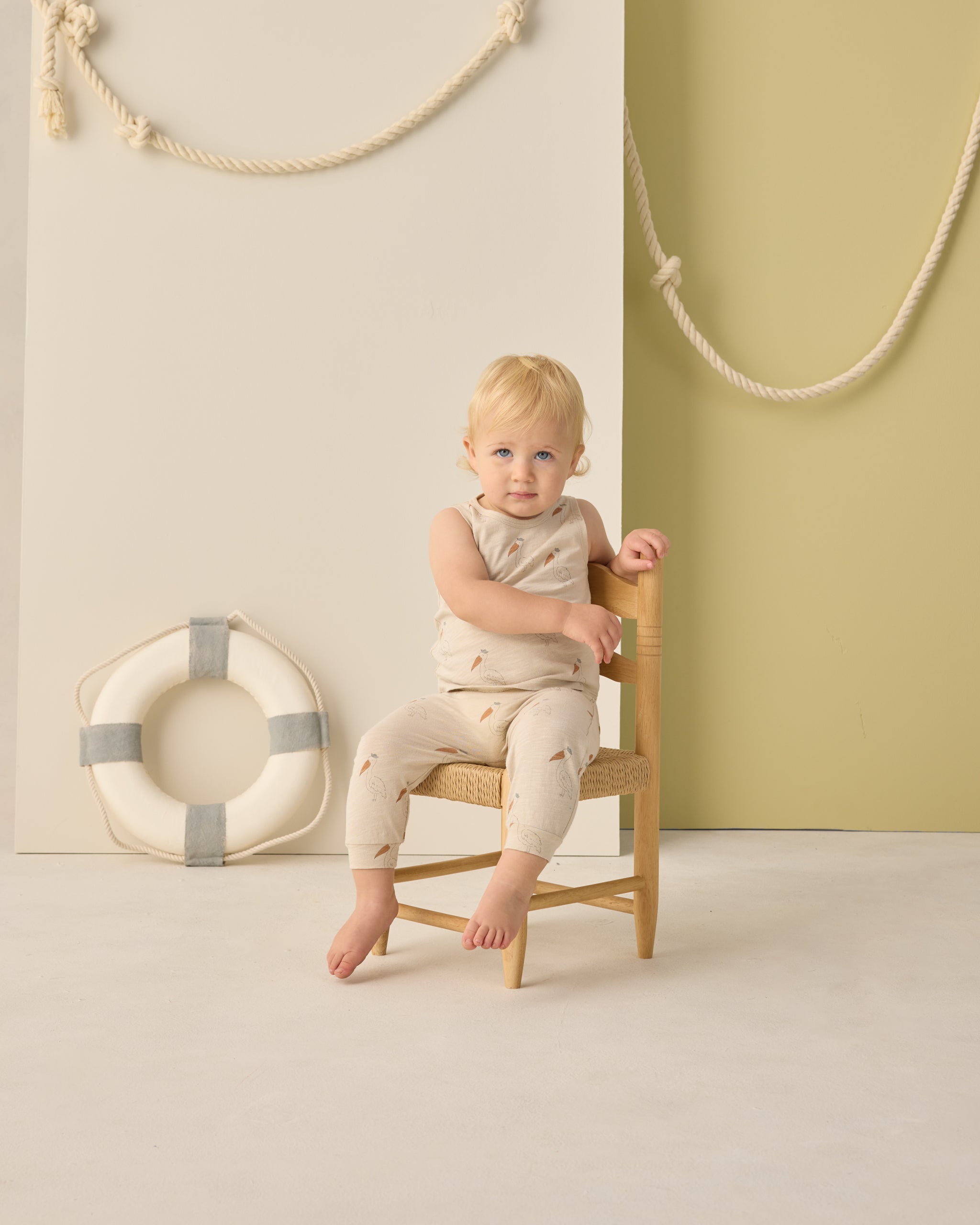 Tank + Slouch Pant Set Pelican - Rylee + Cru | Kids Clothes | Trendy Baby Clothes | Modern Infant Outfits |