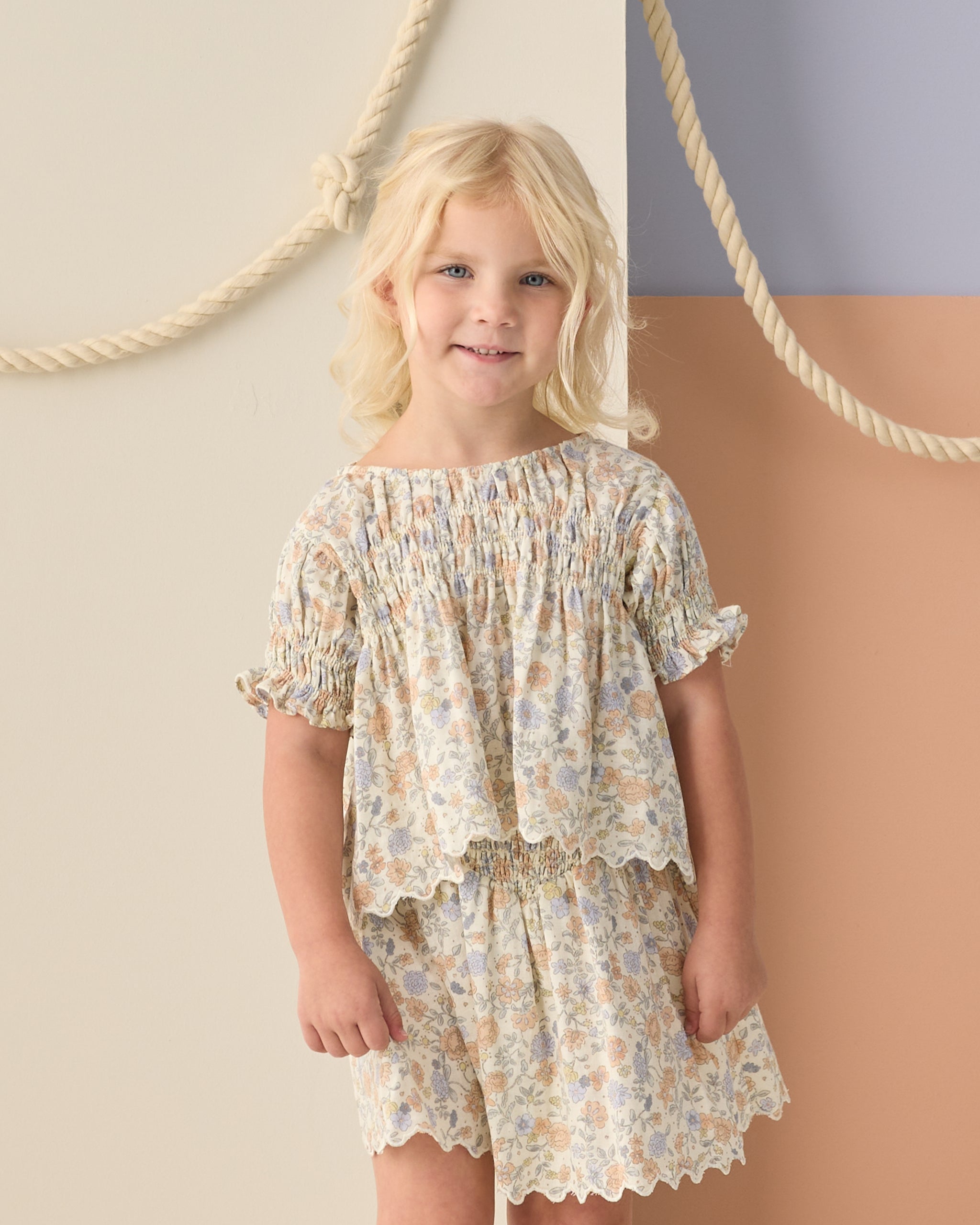 Colette Top Bloom - Rylee + Cru | Kids Clothes | Trendy Baby Clothes | Modern Infant Outfits |