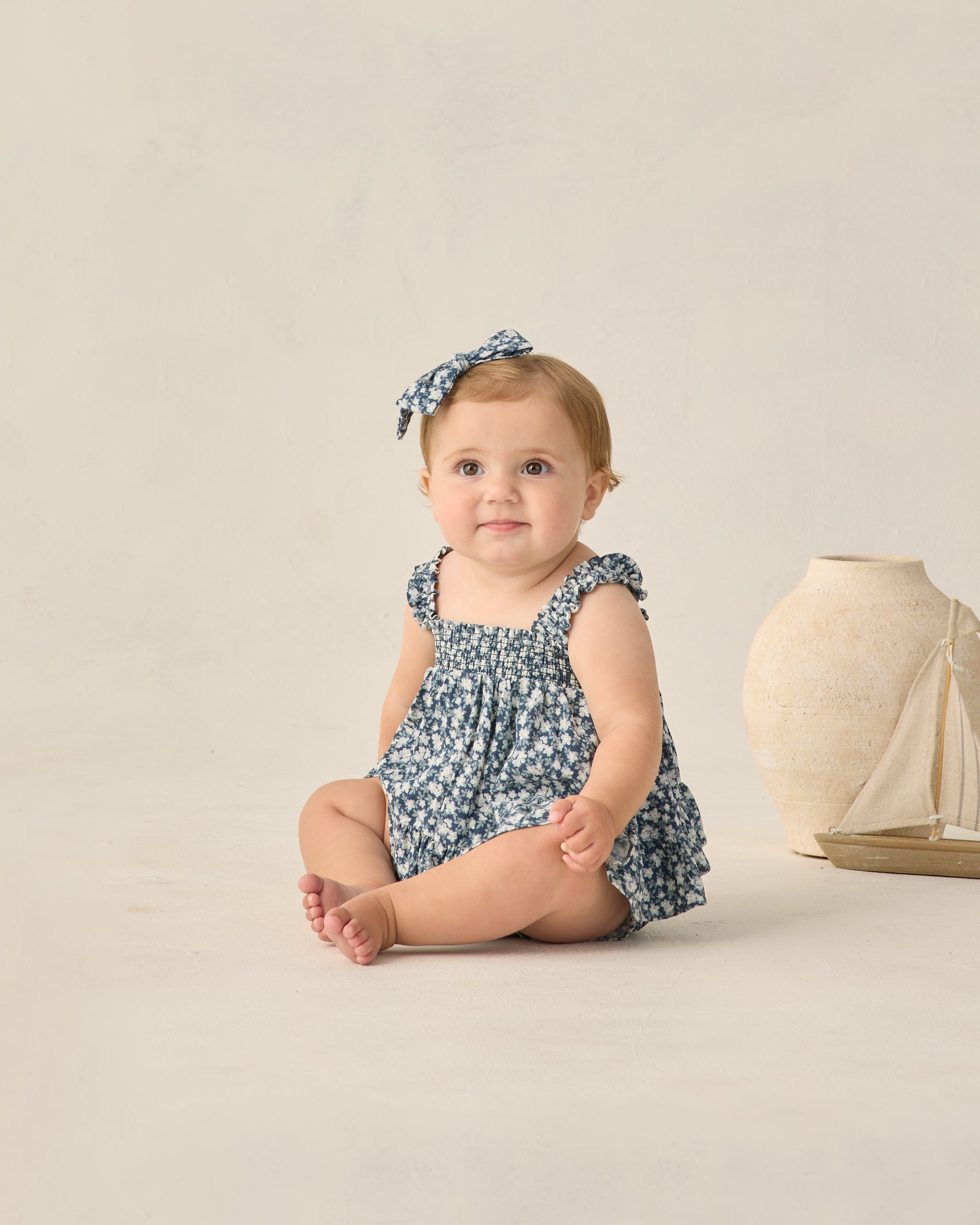 Lala Set Navy Floral - Rylee + Cru | Kids Clothes | Trendy Baby Clothes | Modern Infant Outfits |