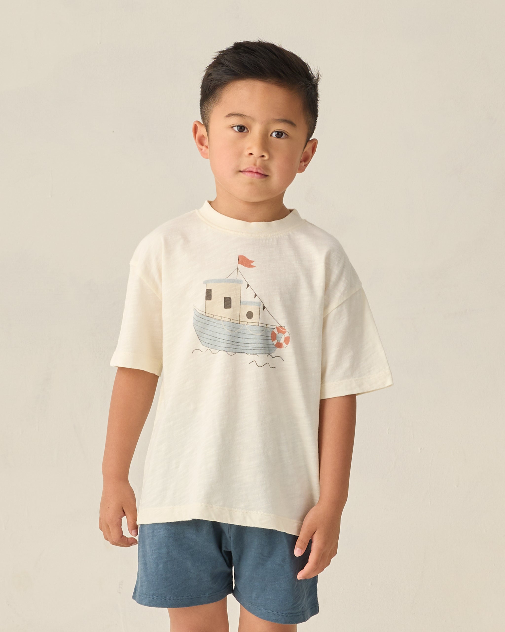 Sam Short Navy - Rylee + Cru | Kids Clothes | Trendy Baby Clothes | Modern Infant Outfits |