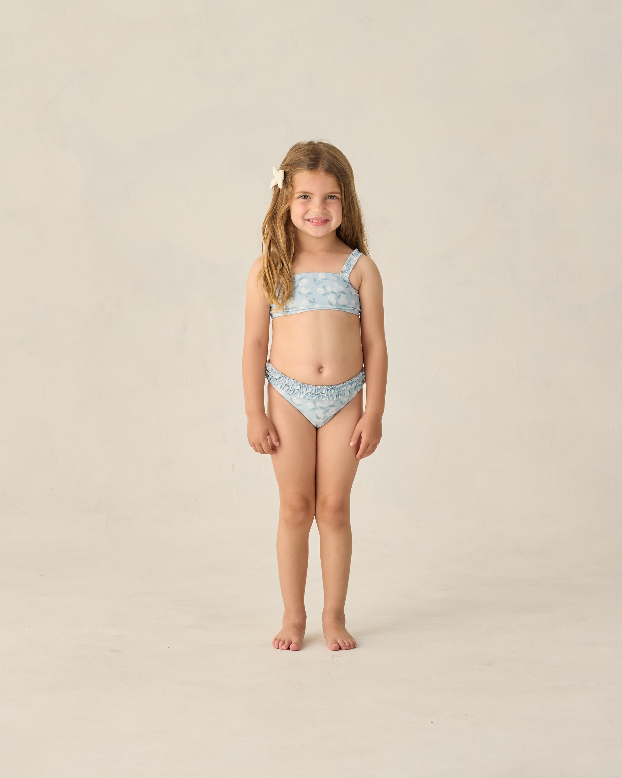 Rouched Bikini Hydrangea - Rylee + Cru | Kids Clothes | Trendy Baby Clothes | Modern Infant Outfits |