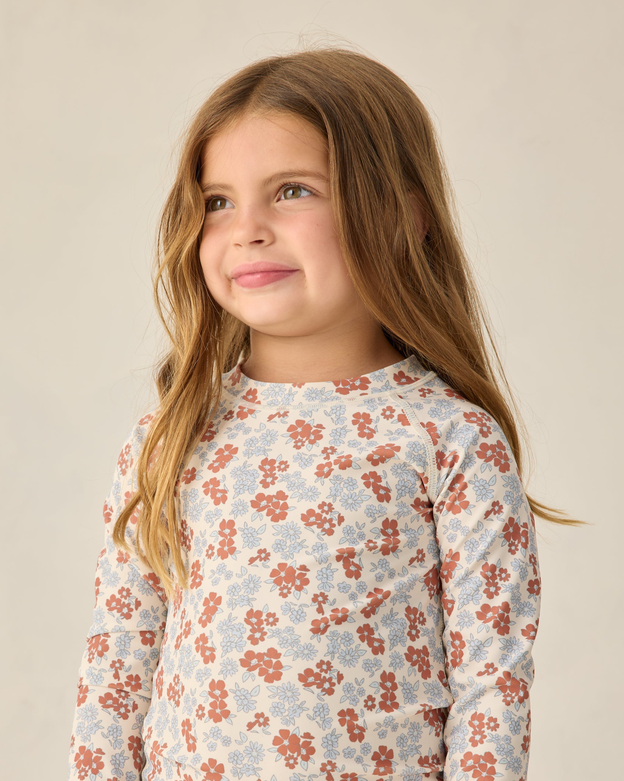 Maryn Rashguard Set Americana Floral - Rylee + Cru | Kids Clothes | Trendy Baby Clothes | Modern Infant Outfits |