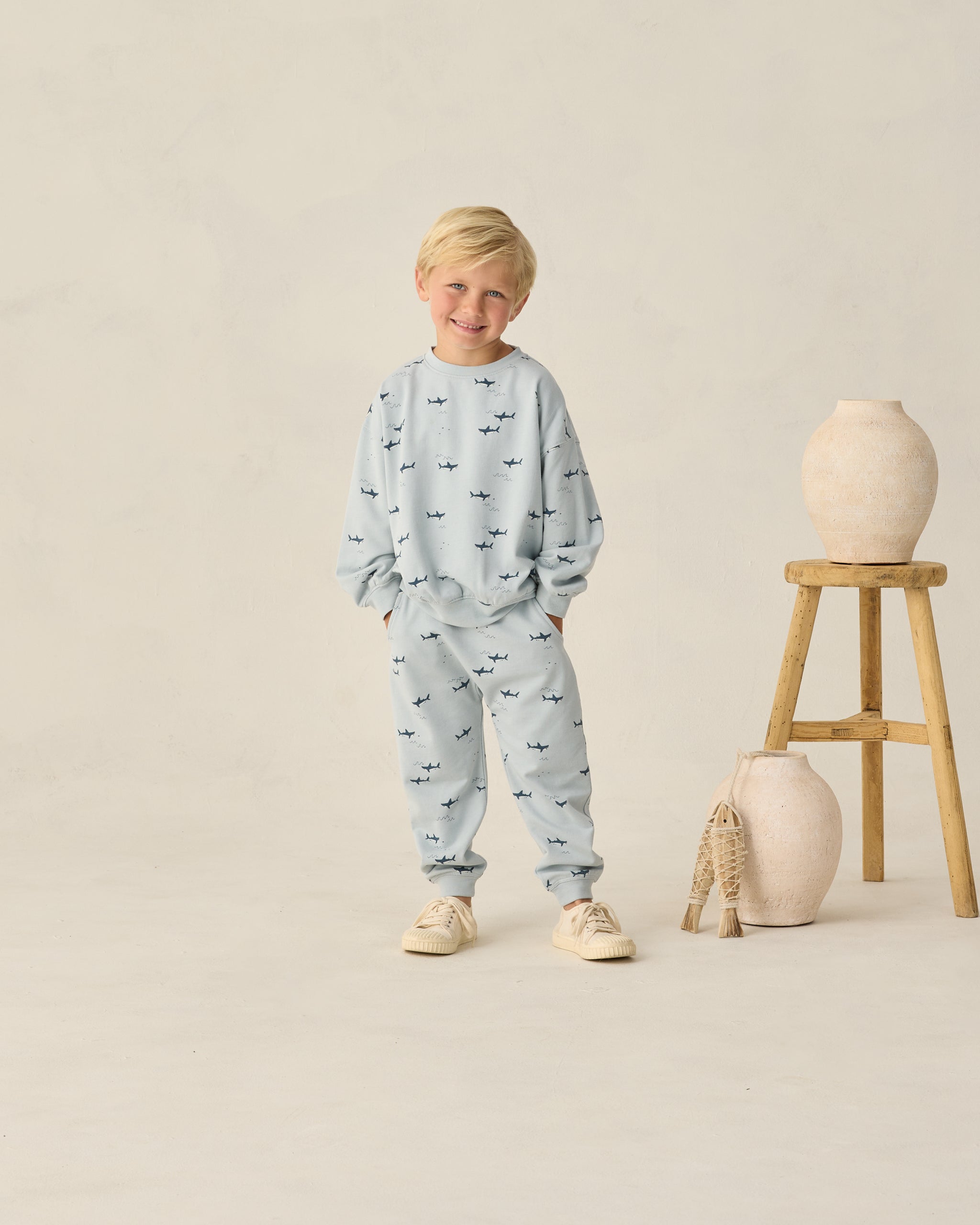 Sweatpant Sharks - Rylee + Cru | Kids Clothes | Trendy Baby Clothes | Modern Infant Outfits |