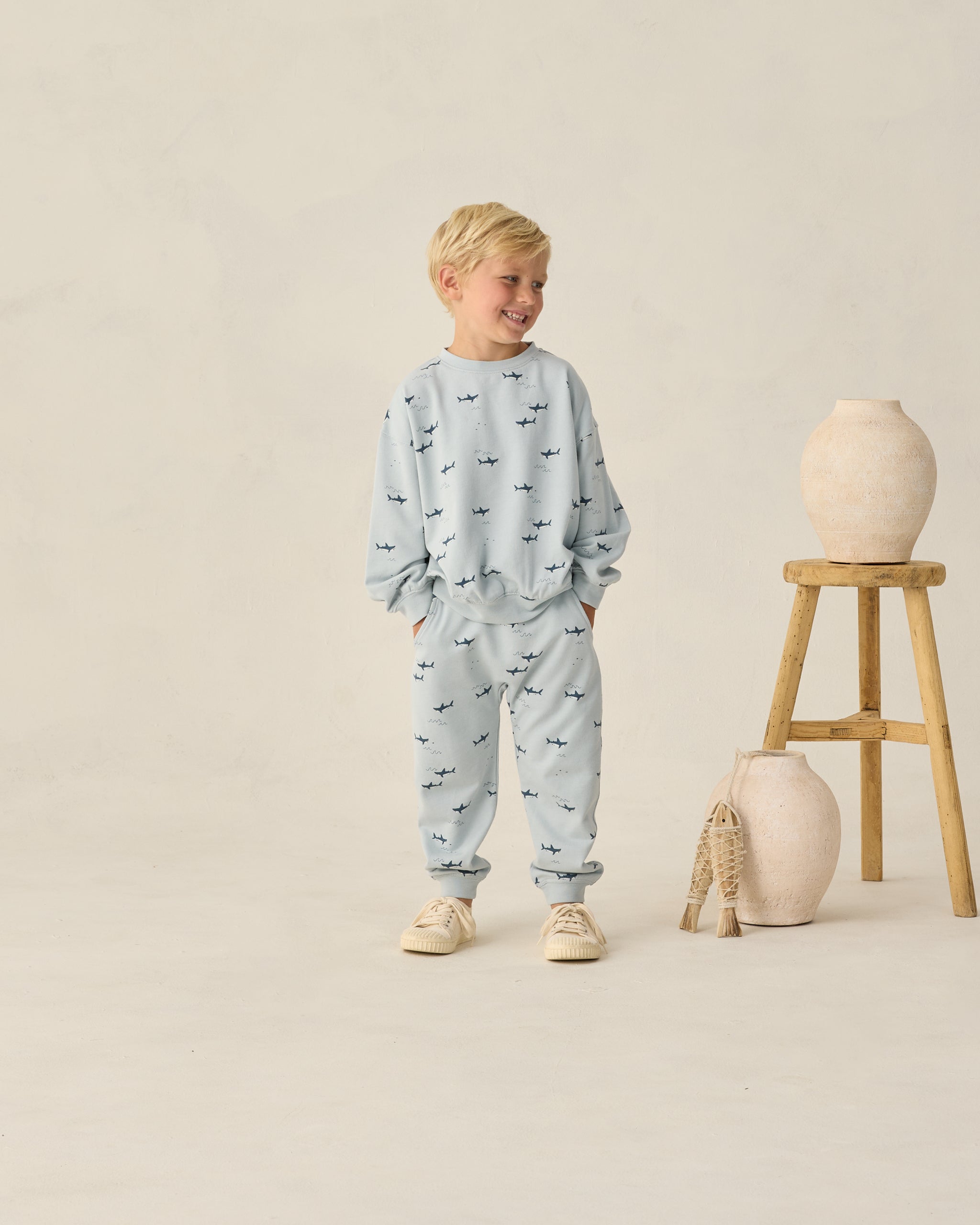 Sweatpant Sharks - Rylee + Cru | Kids Clothes | Trendy Baby Clothes | Modern Infant Outfits |