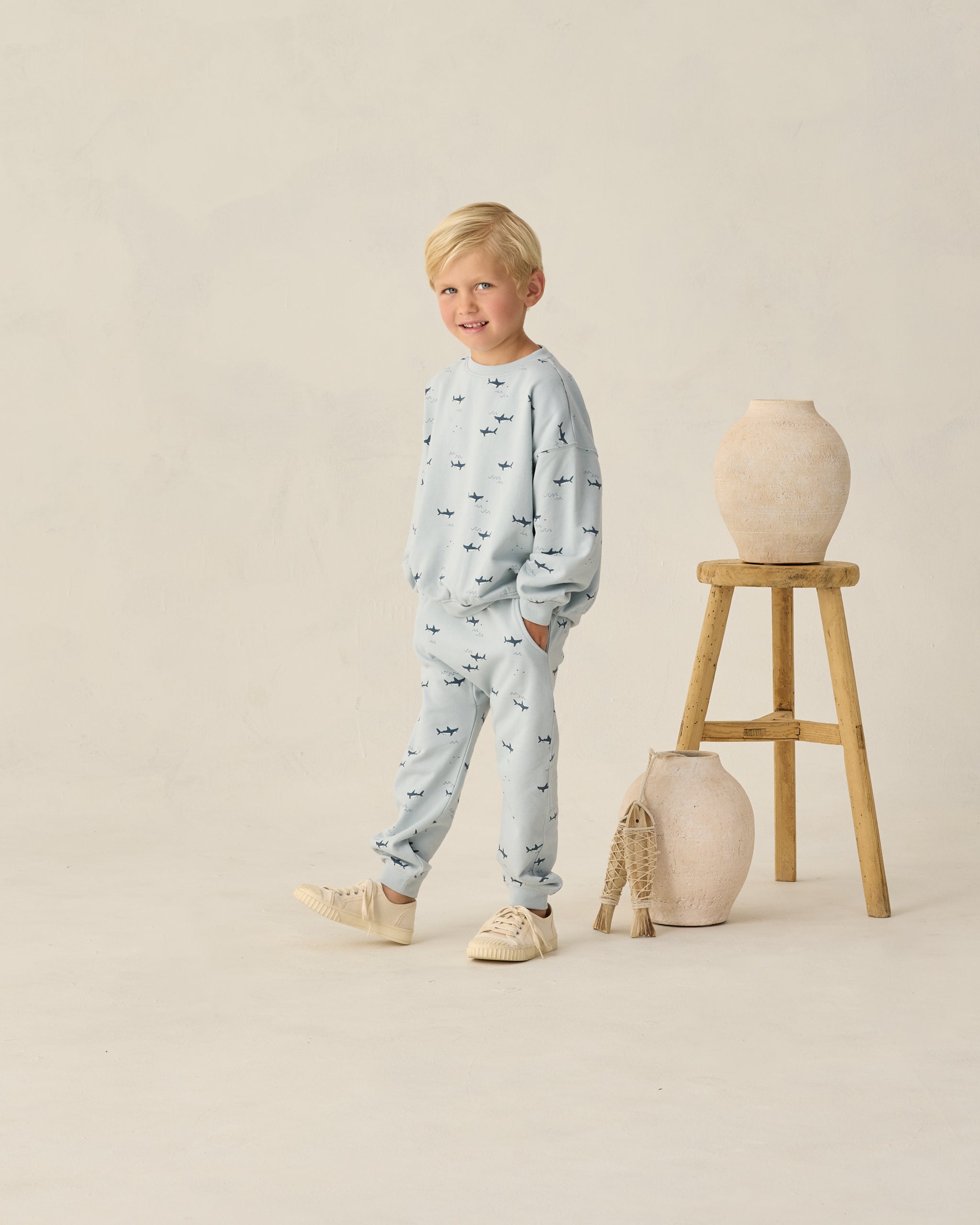 Sweatpant Sharks - Rylee + Cru | Kids Clothes | Trendy Baby Clothes | Modern Infant Outfits |