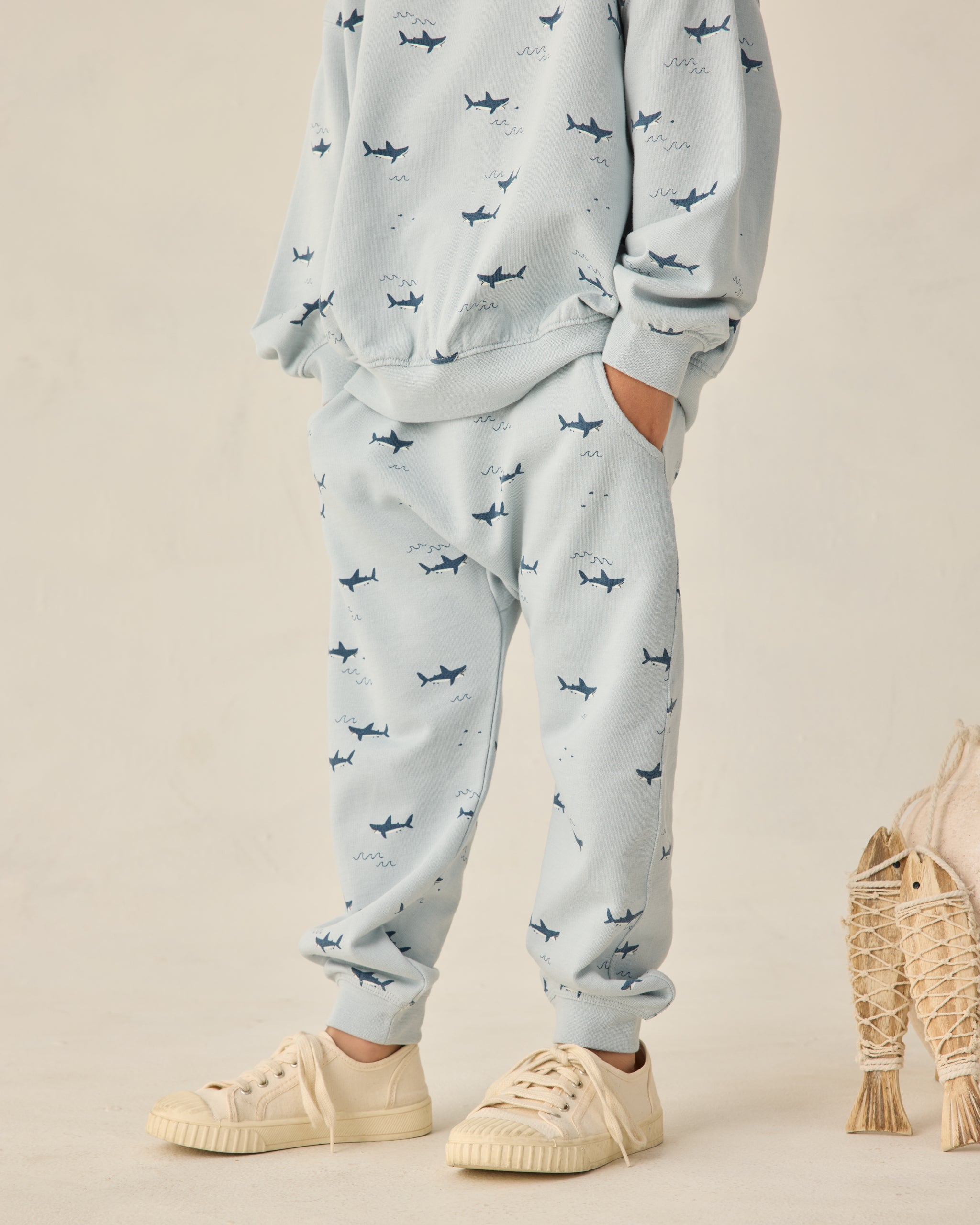Sweatpant Sharks - Rylee + Cru | Kids Clothes | Trendy Baby Clothes | Modern Infant Outfits |