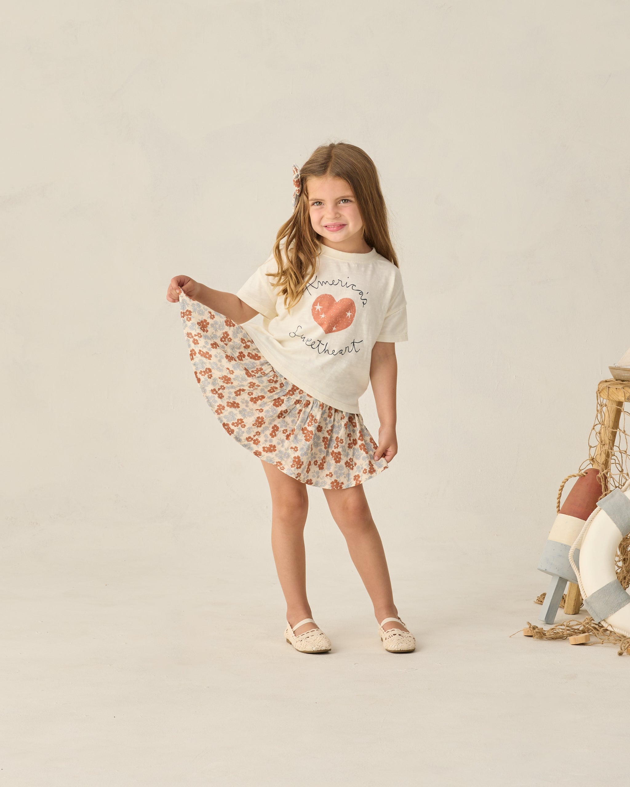 Sparrow Skirt Americana Floral - Rylee + Cru | Kids Clothes | Trendy Baby Clothes | Modern Infant Outfits |