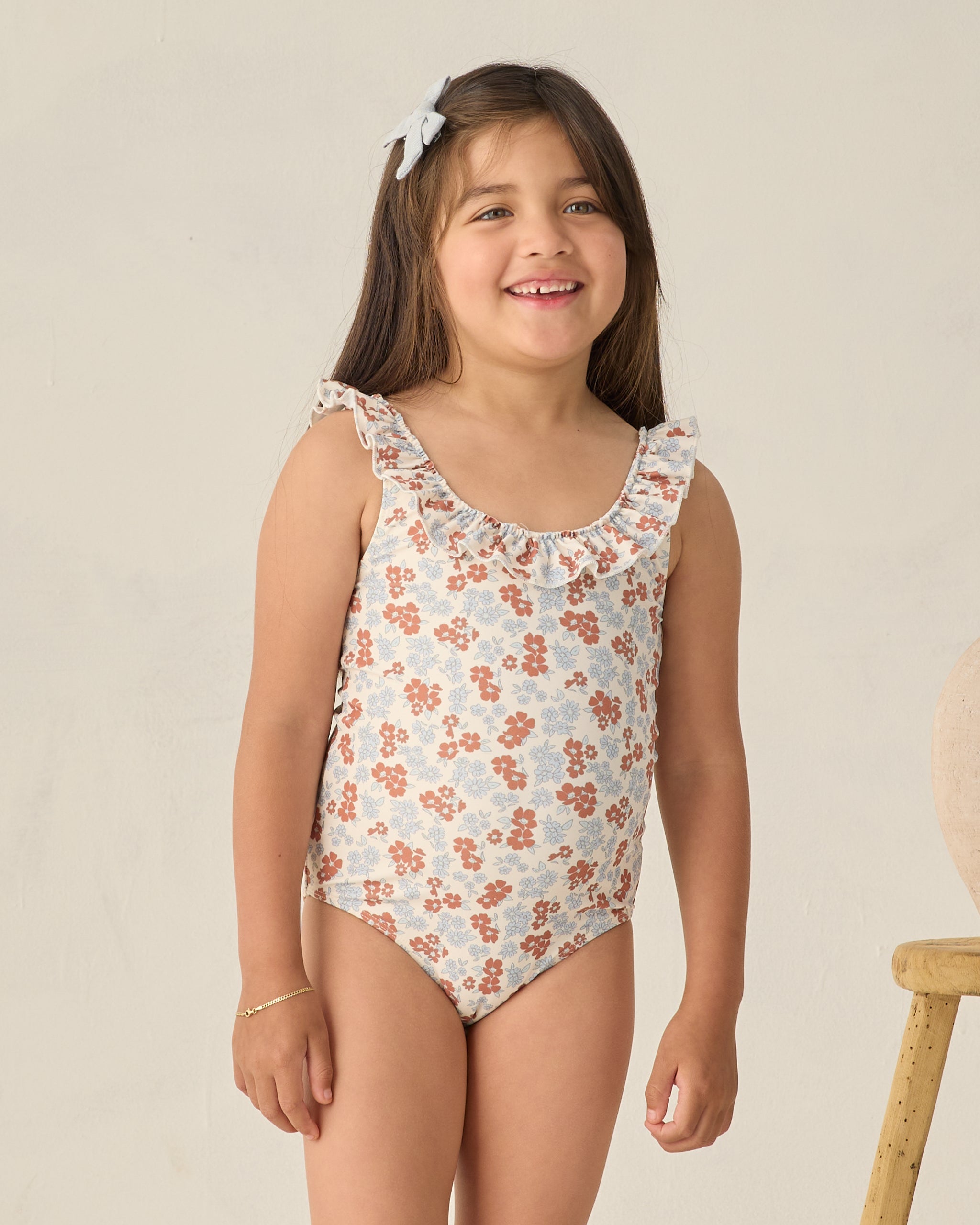 Giana One-Piece Americana Floral - Rylee + Cru | Kids Clothes | Trendy Baby Clothes | Modern Infant Outfits |