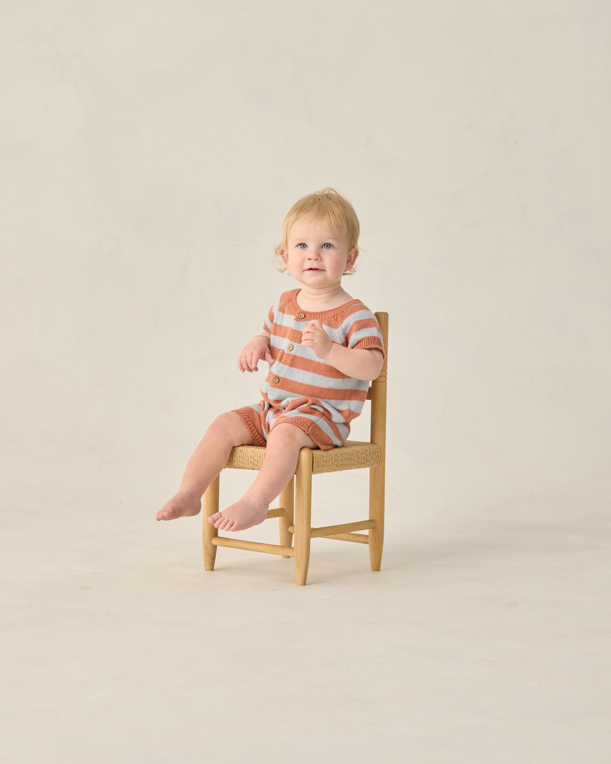 Liam Knit Romper Americana Stripe - Rylee + Cru | Kids Clothes | Trendy Baby Clothes | Modern Infant Outfits |