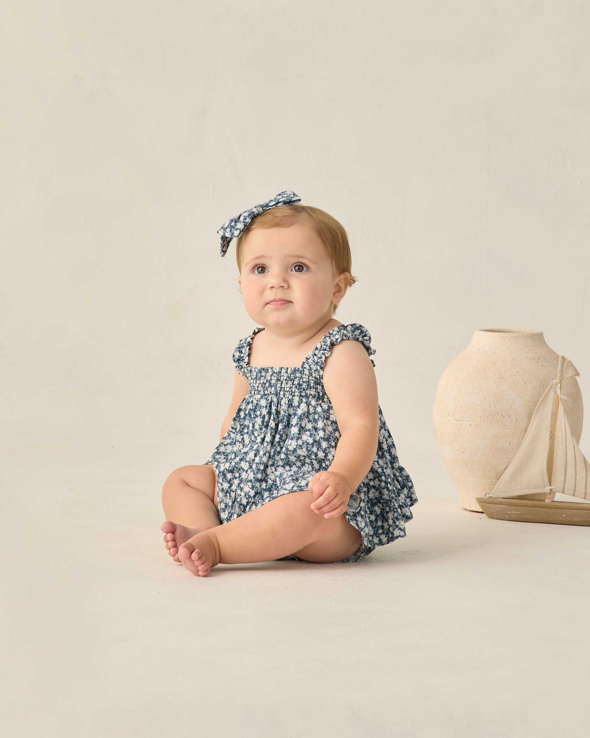 Lala Set Navy Floral - Rylee + Cru | Kids Clothes | Trendy Baby Clothes | Modern Infant Outfits |
