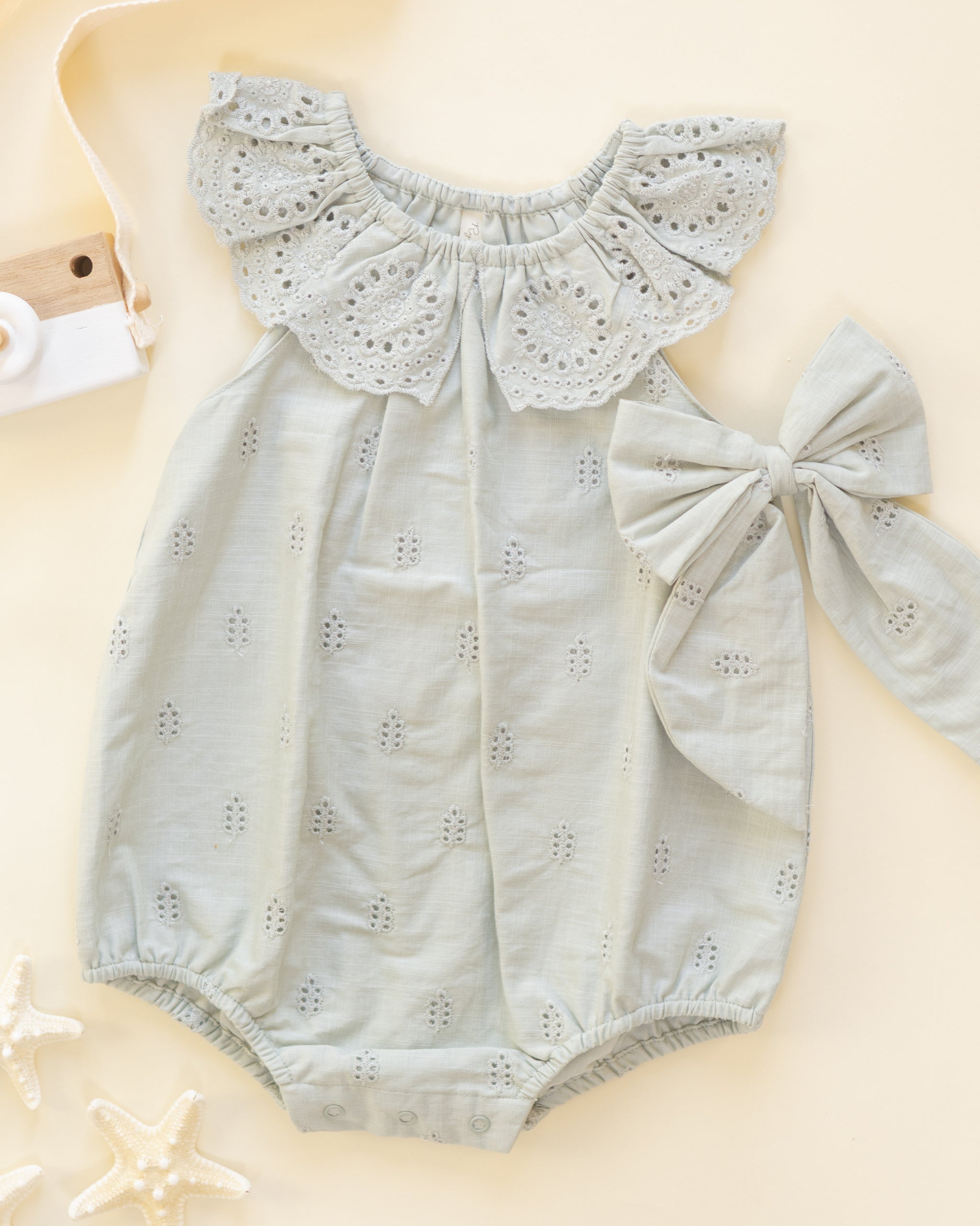 Myla Romper Seafoam