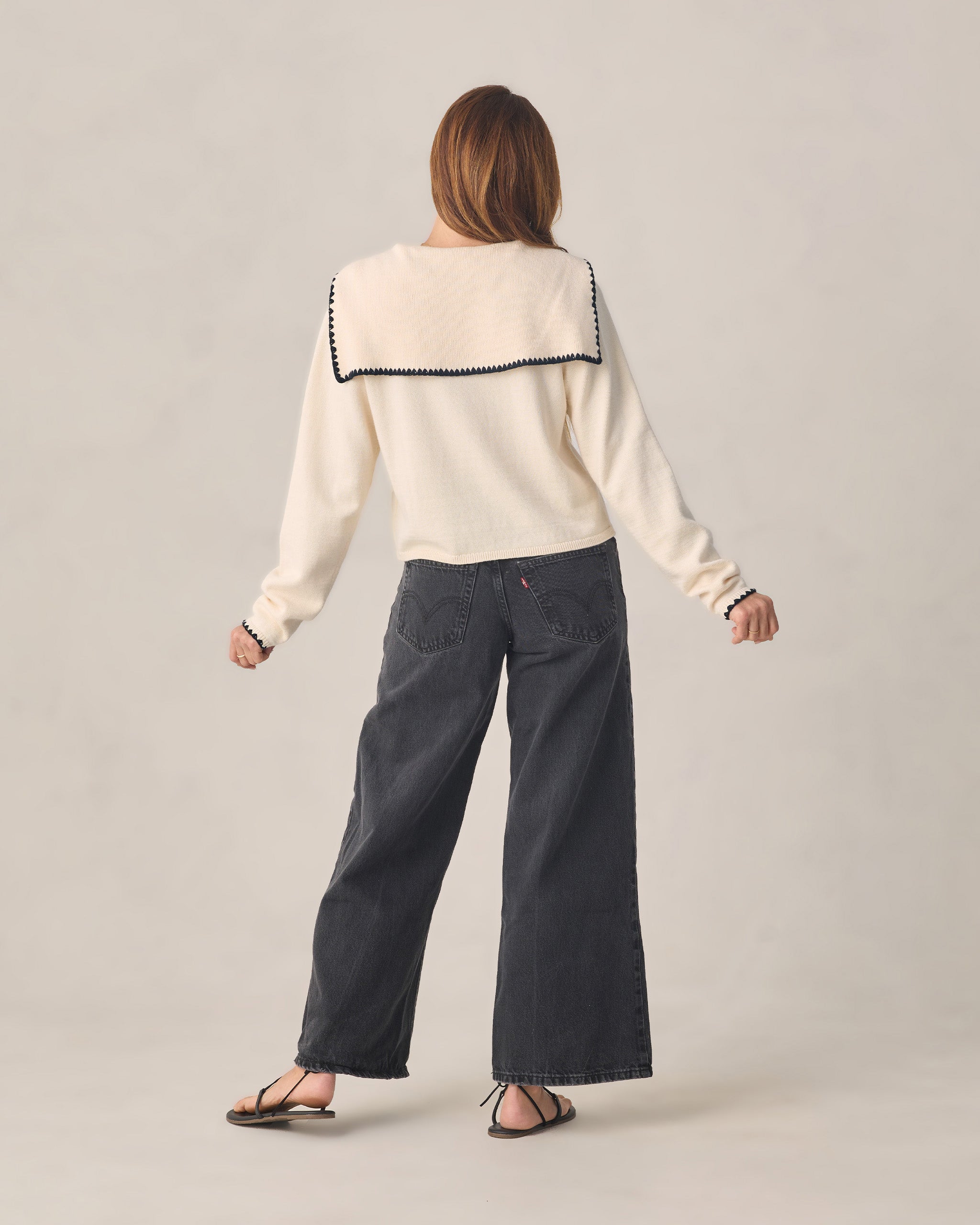 Women's Sailor Cardigan Natural - Rylee + Cru | Kids Clothes | Trendy Baby Clothes | Modern Infant Outfits |