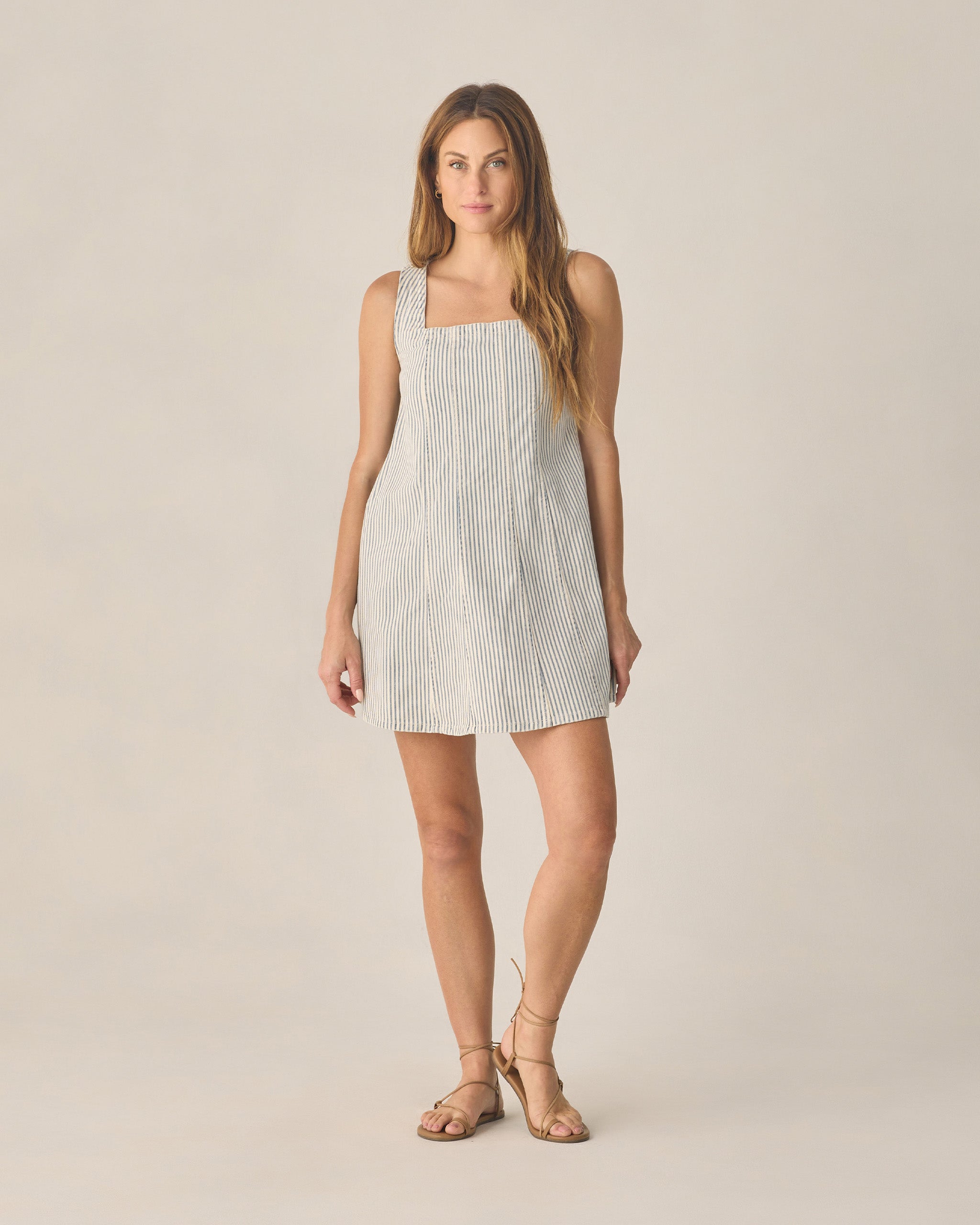 Women's Maeve Mini Dress Railroad Stripe