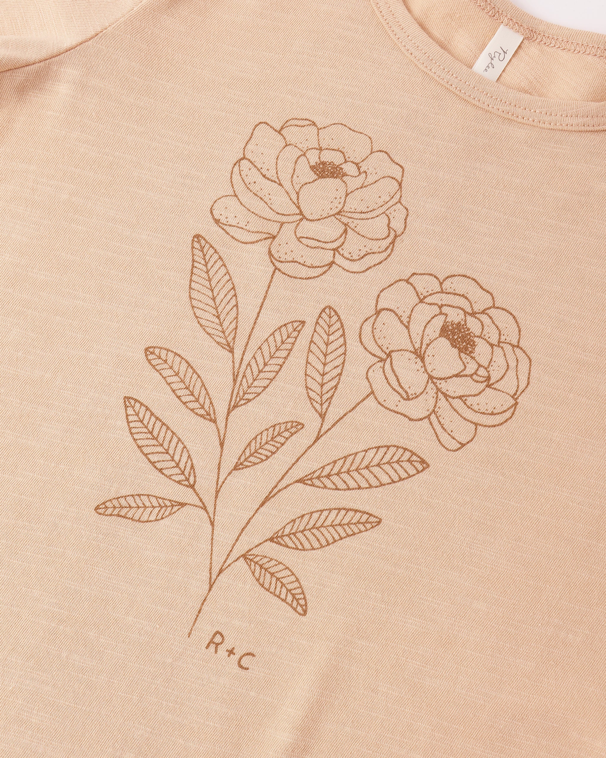 Basic Tee Peony - Rylee + Cru | Kids Clothes | Trendy Baby Clothes | Modern Infant Outfits |