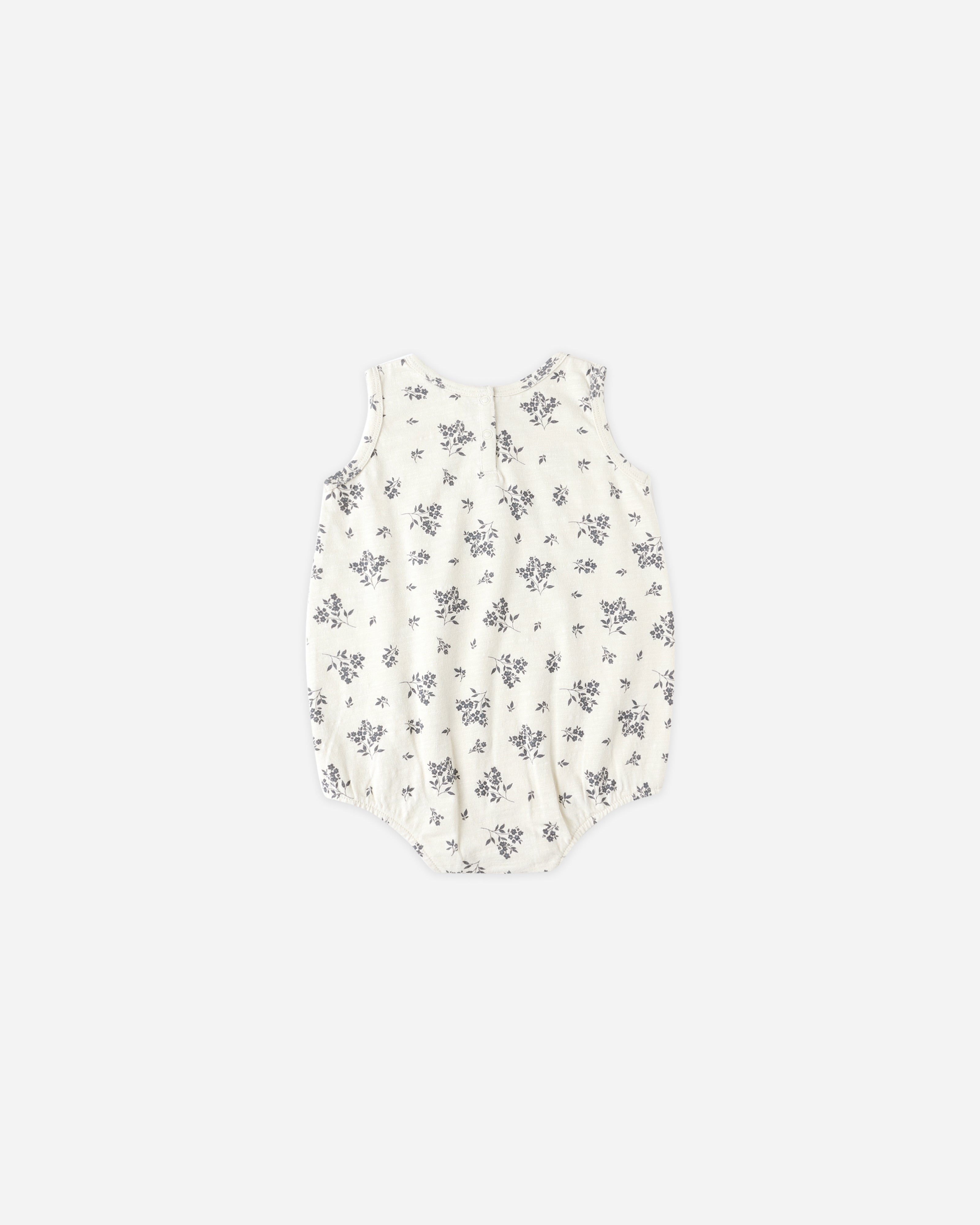 Grenouillère à bulles || Bleu floral
