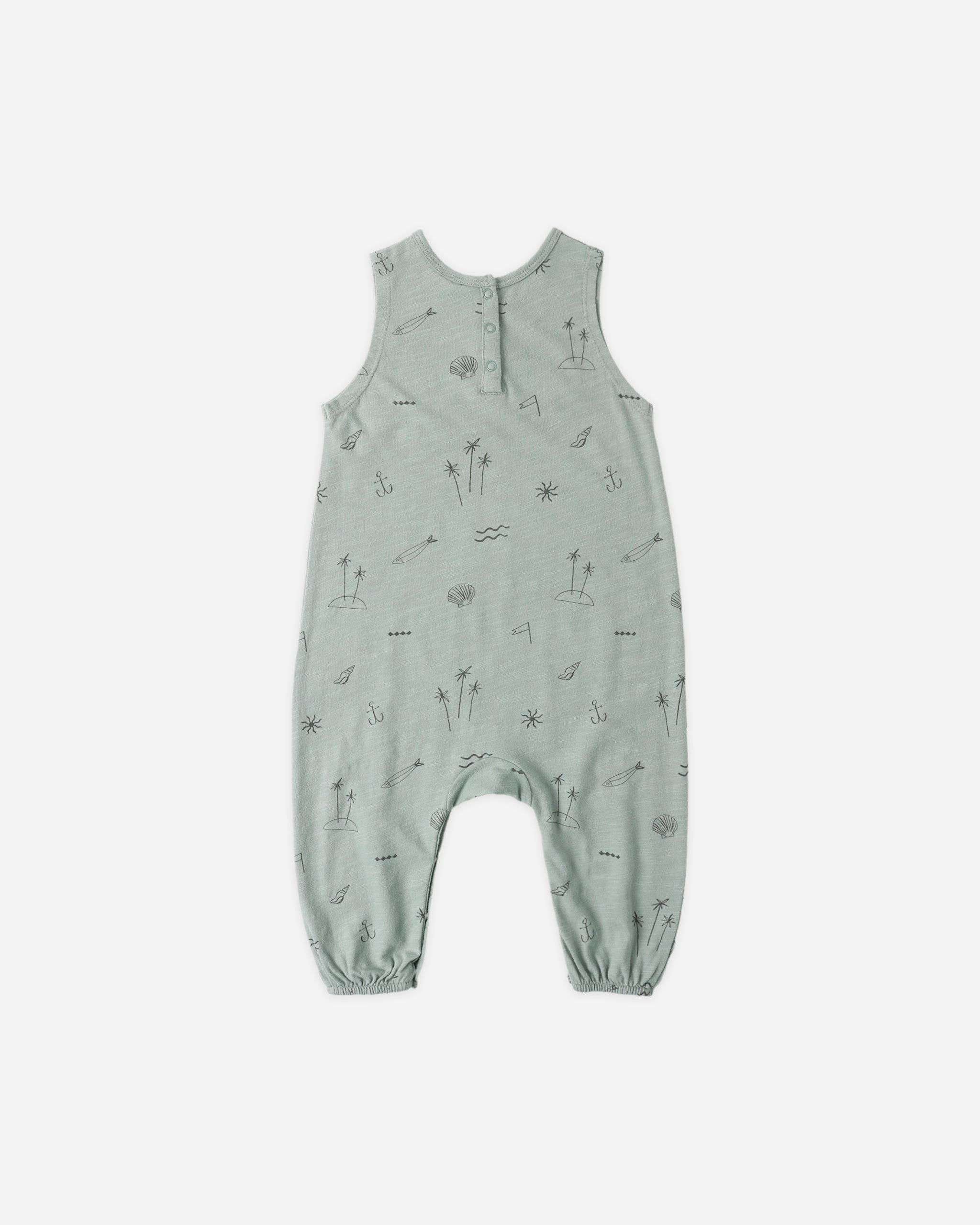 Mills Jumpsuit Coastal - Rylee + Cru | Kids Clothes | Trendy Baby Clothes | Modern Infant Outfits |