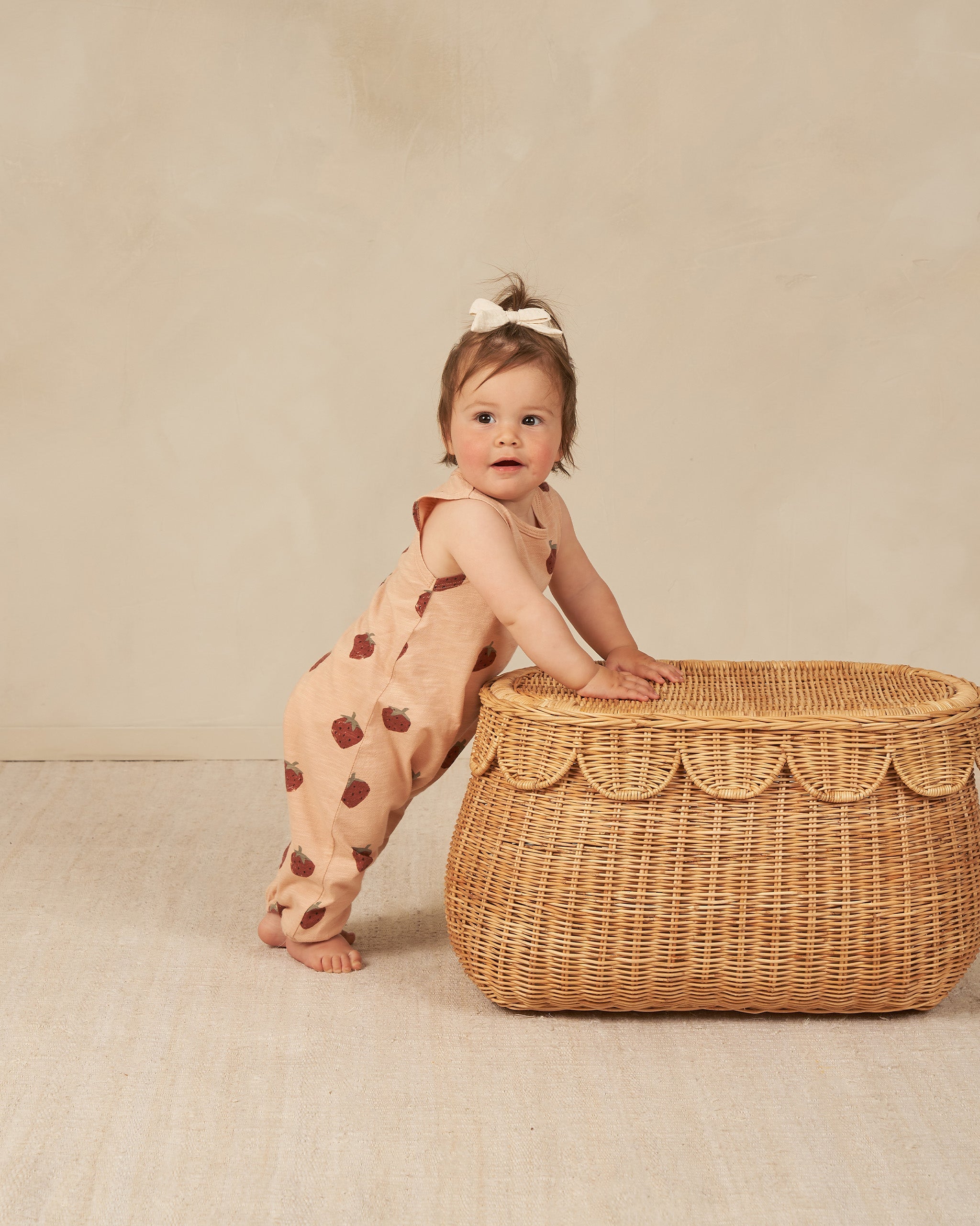 Mills Jumpsuit || Strawberries - Rylee + Cru | Kids Clothes | Trendy Baby Clothes | Modern Infant Outfits |