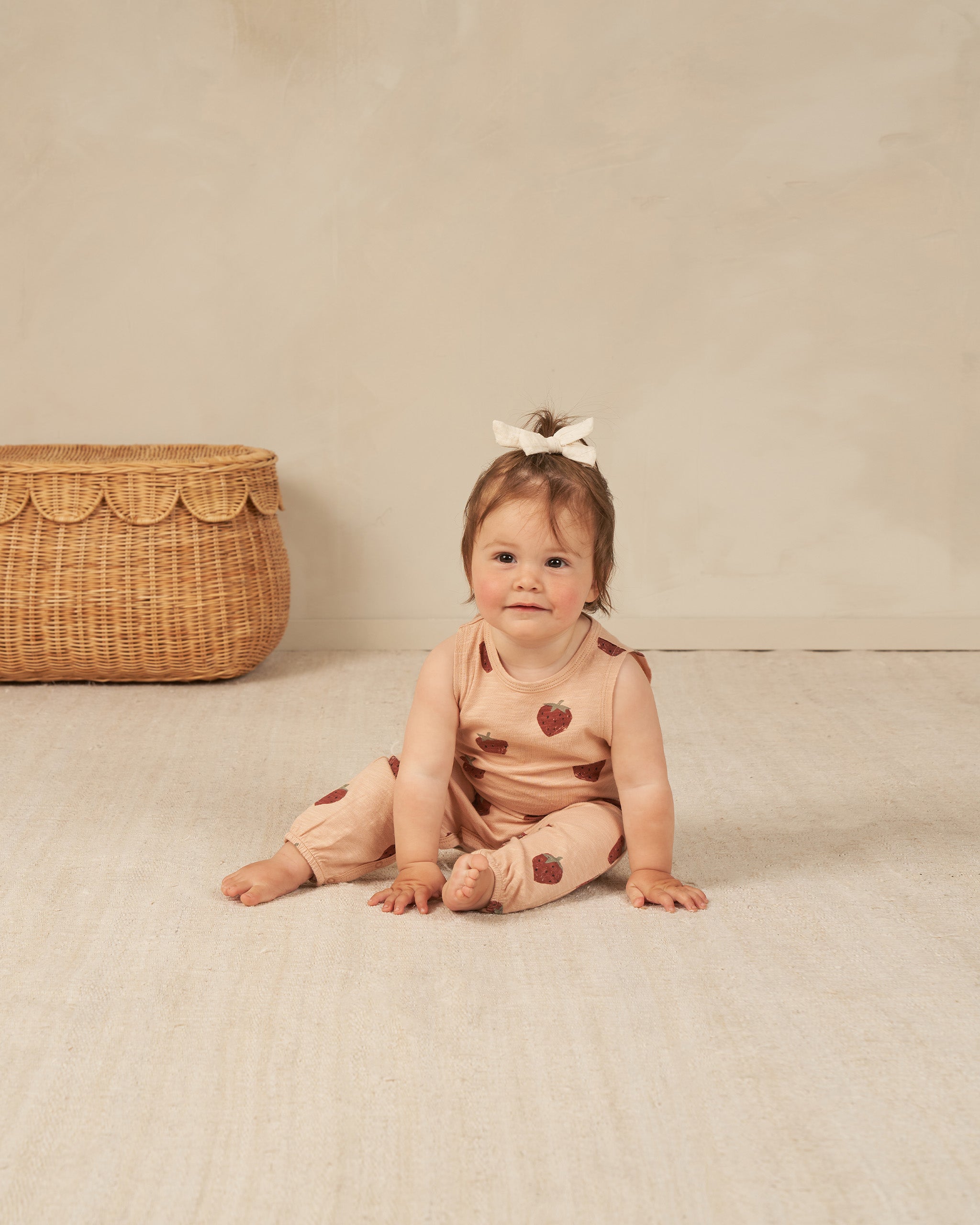 Mills Jumpsuit || Strawberries - Rylee + Cru | Kids Clothes | Trendy Baby Clothes | Modern Infant Outfits |