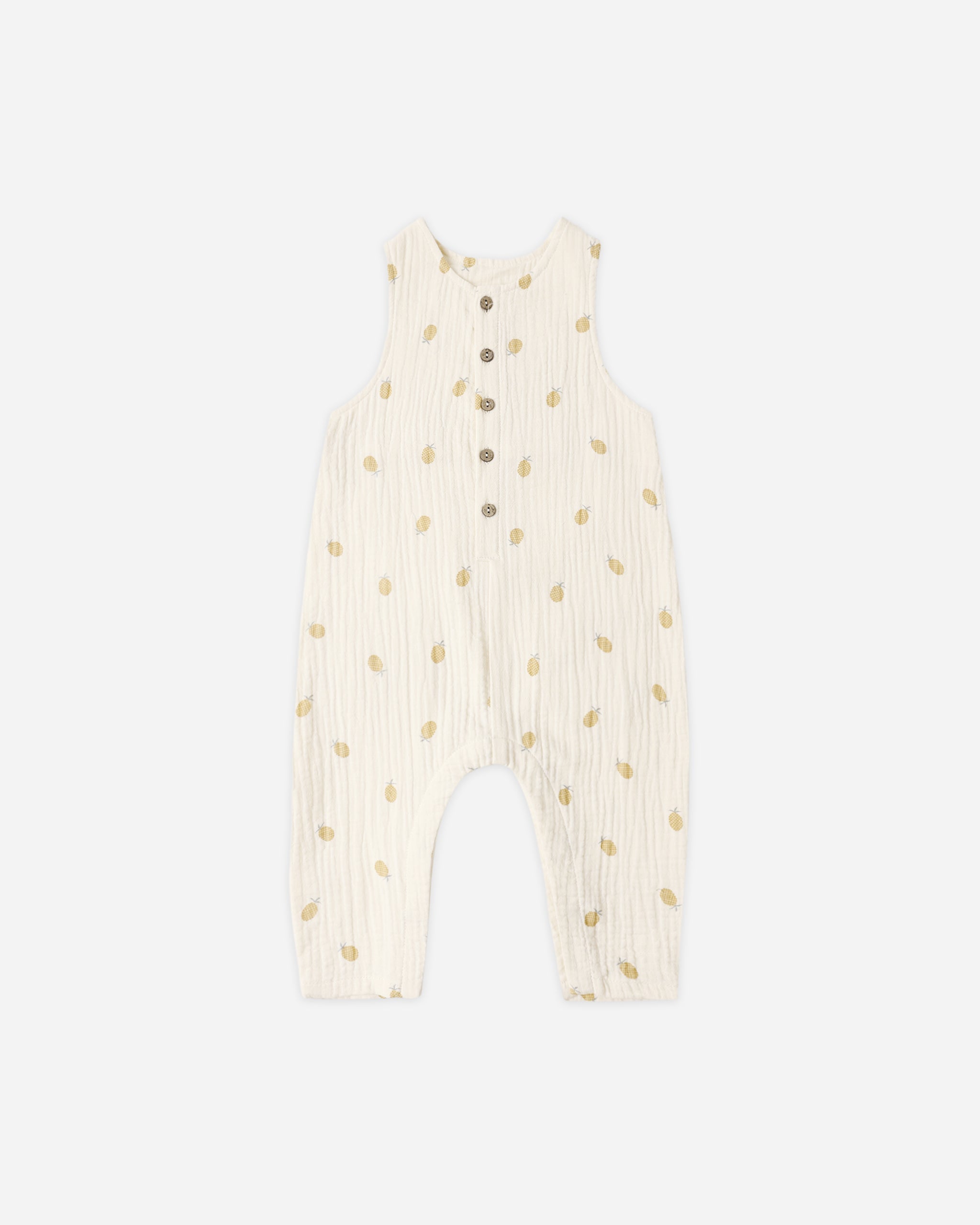 Button Jumpsuit Pineapple - Rylee + Cru | Kids Clothes | Trendy Baby Clothes | Modern Infant Outfits |
