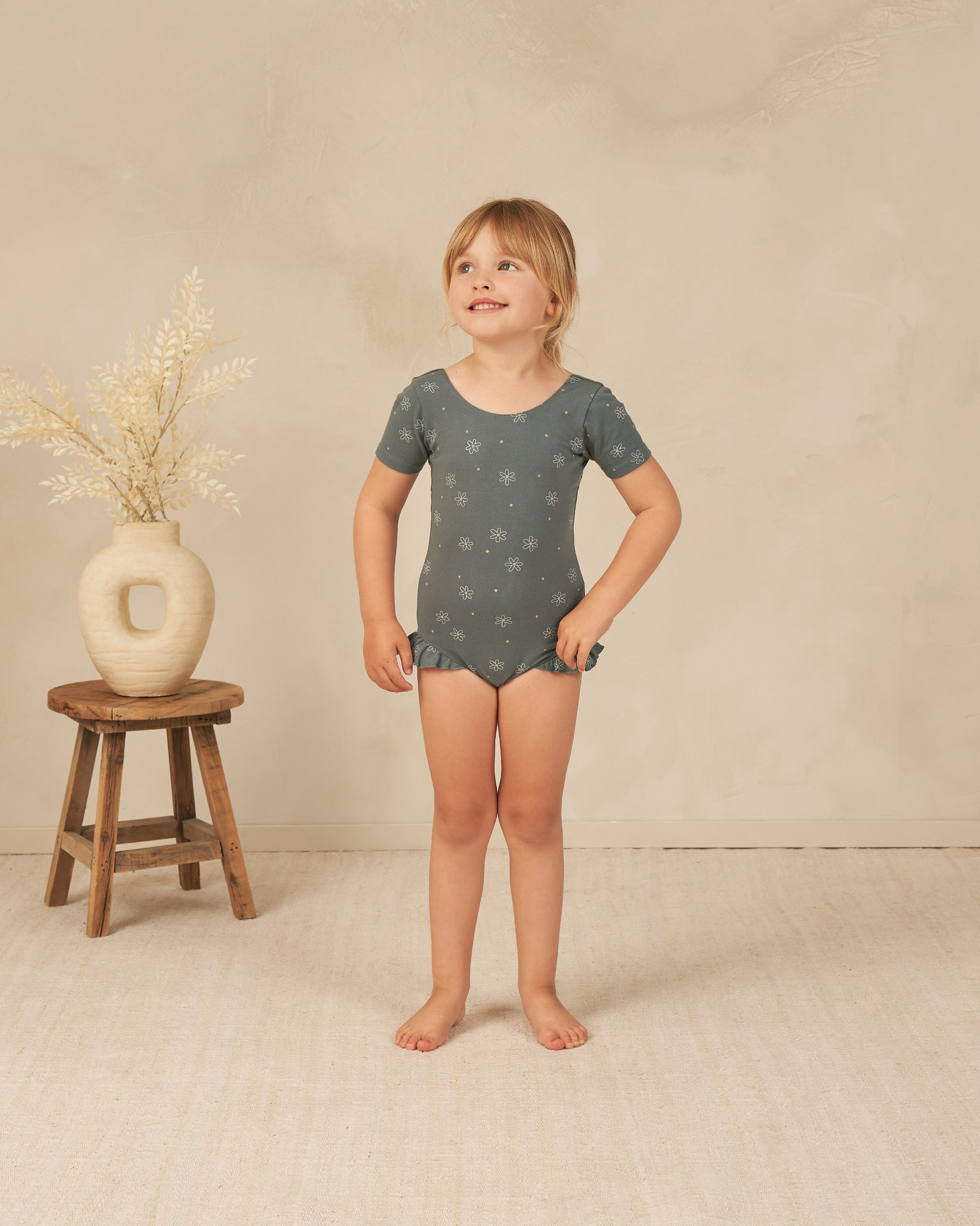 Leotard || Daisies - Rylee + Cru | Kids Clothes | Trendy Baby Clothes | Modern Infant Outfits |
