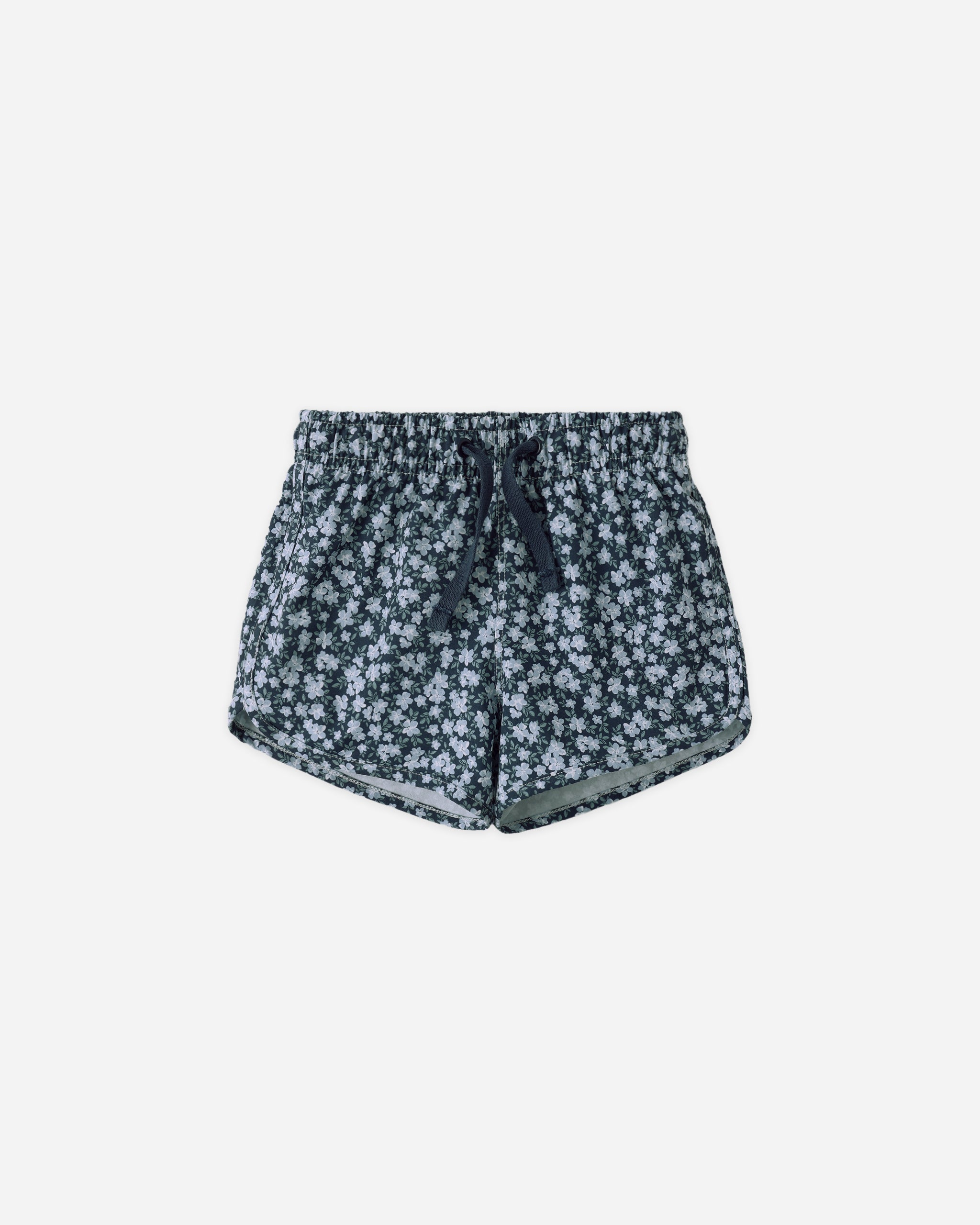 Swim Trunk Navy Floral - Rylee + Cru | Kids Clothes | Trendy Baby Clothes | Modern Infant Outfits |