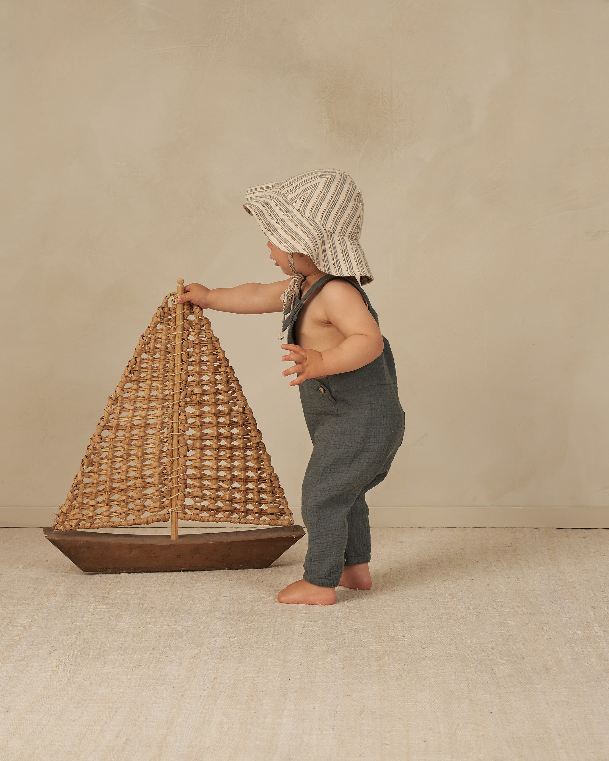 Baby Overall || Indigo - Rylee + Cru | Kids Clothes | Trendy Baby Clothes | Modern Infant Outfits |