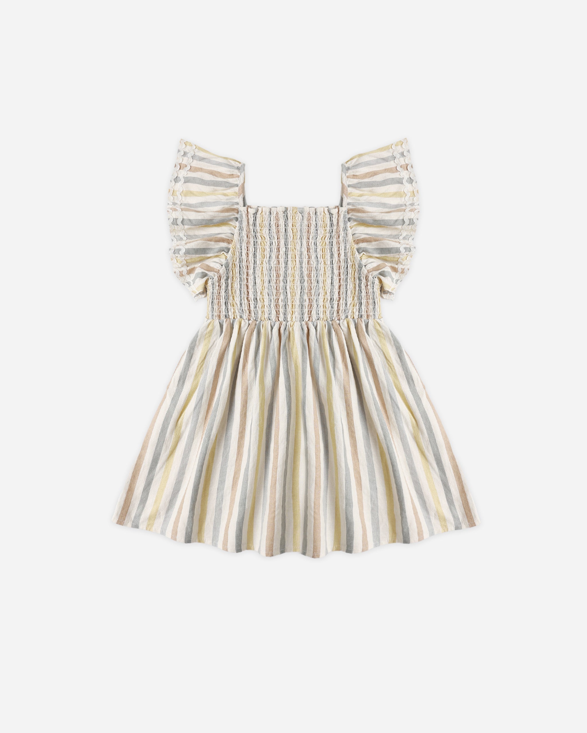 Lindsay Dress Valencia Stripe - Rylee + Cru | Kids Clothes | Trendy Baby Clothes | Modern Infant Outfits |