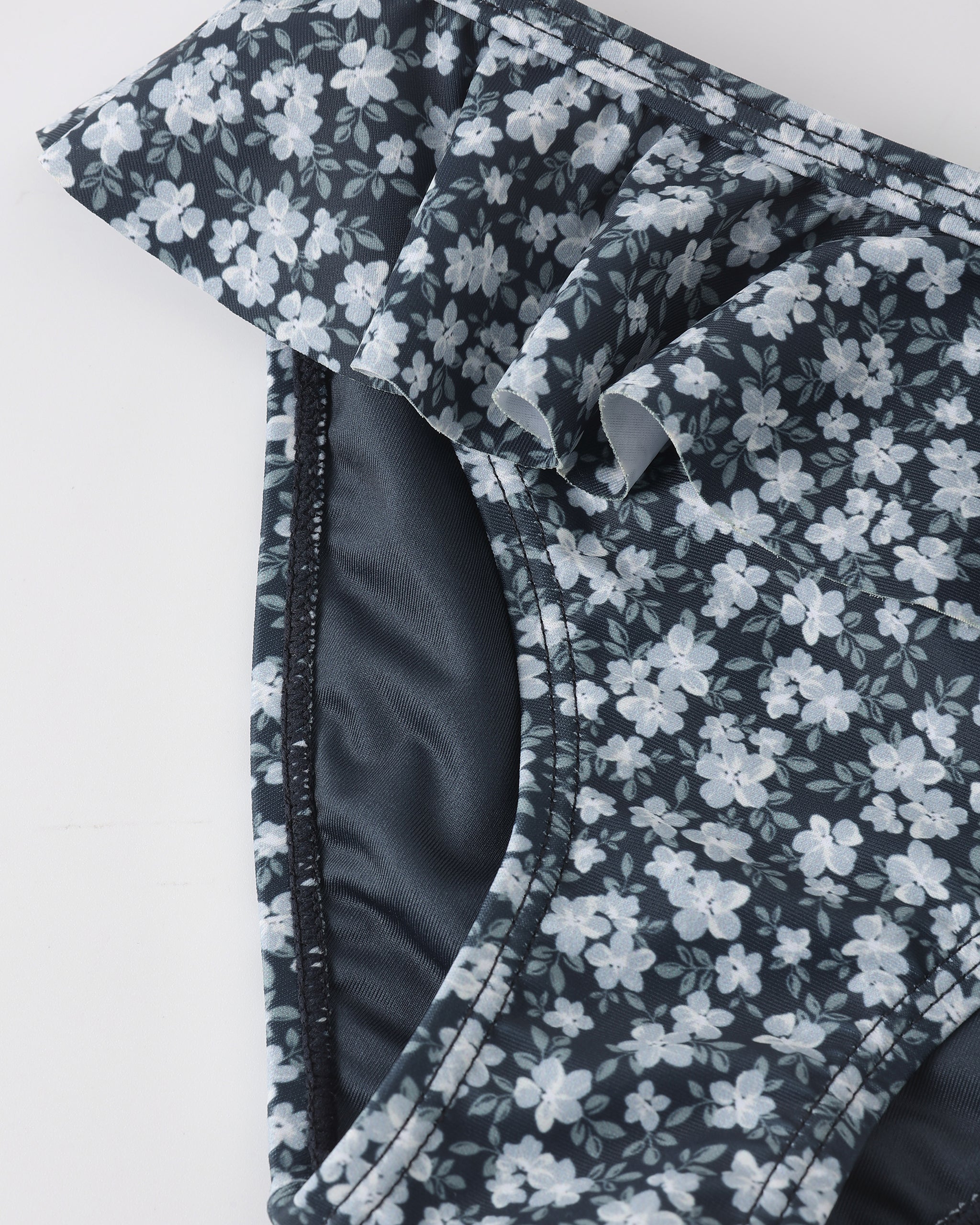 Skirted Bikini Navy Floral - Rylee + Cru | Kids Clothes | Trendy Baby Clothes | Modern Infant Outfits |