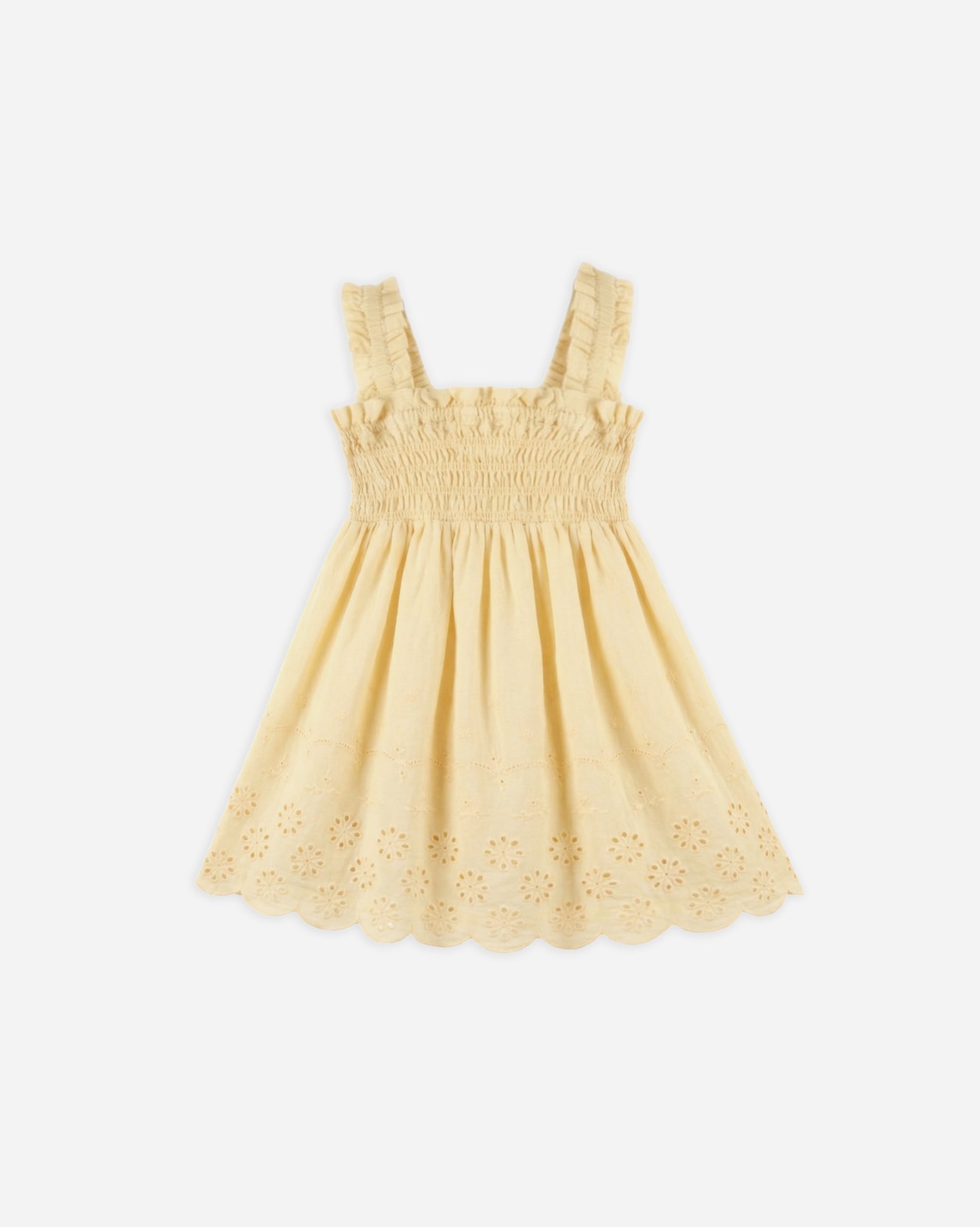 Hanna Dress Lemon - Rylee + Cru | Kids Clothes | Trendy Baby Clothes | Modern Infant Outfits |