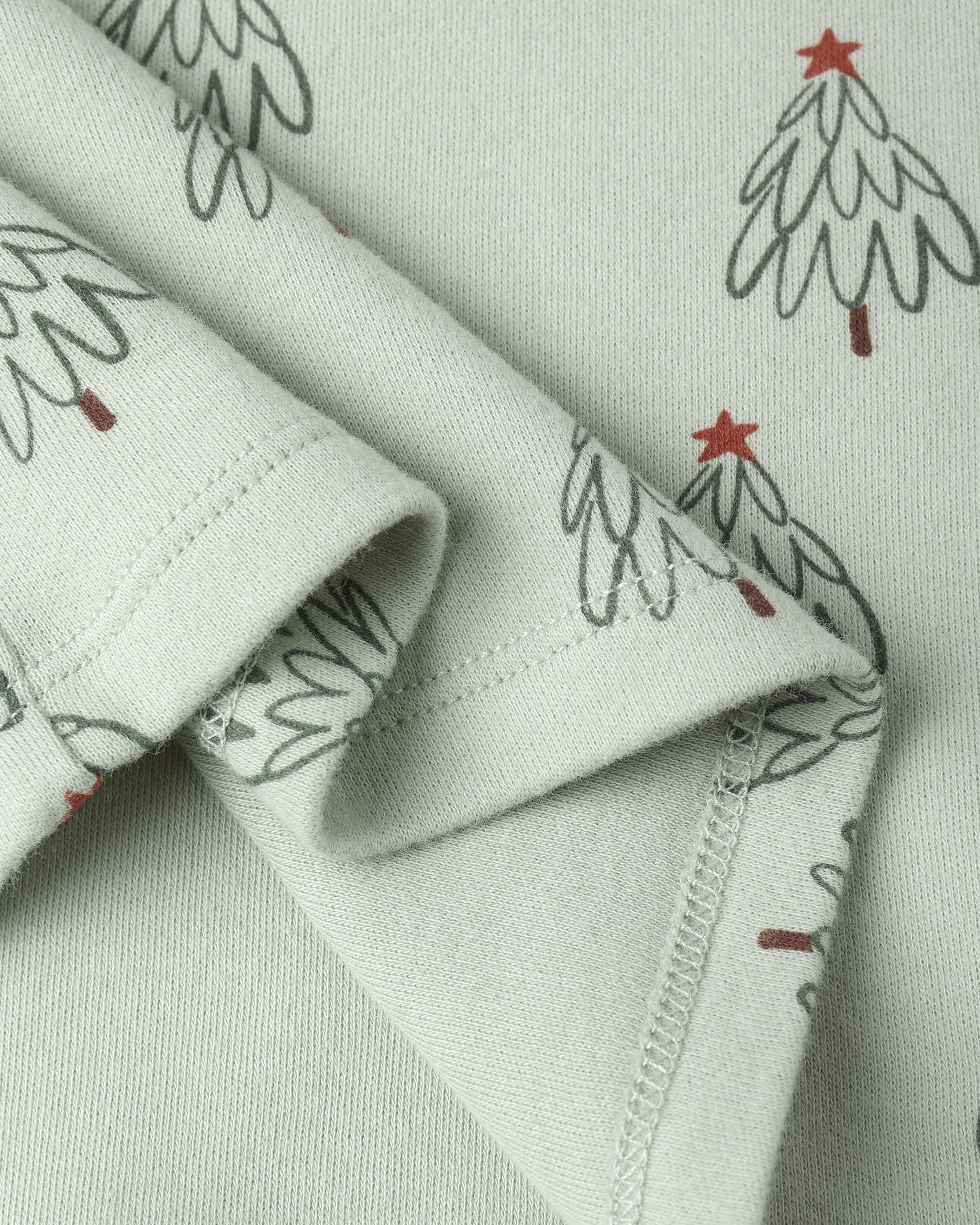 Organic Long Sleeve Pajama Set || Trees