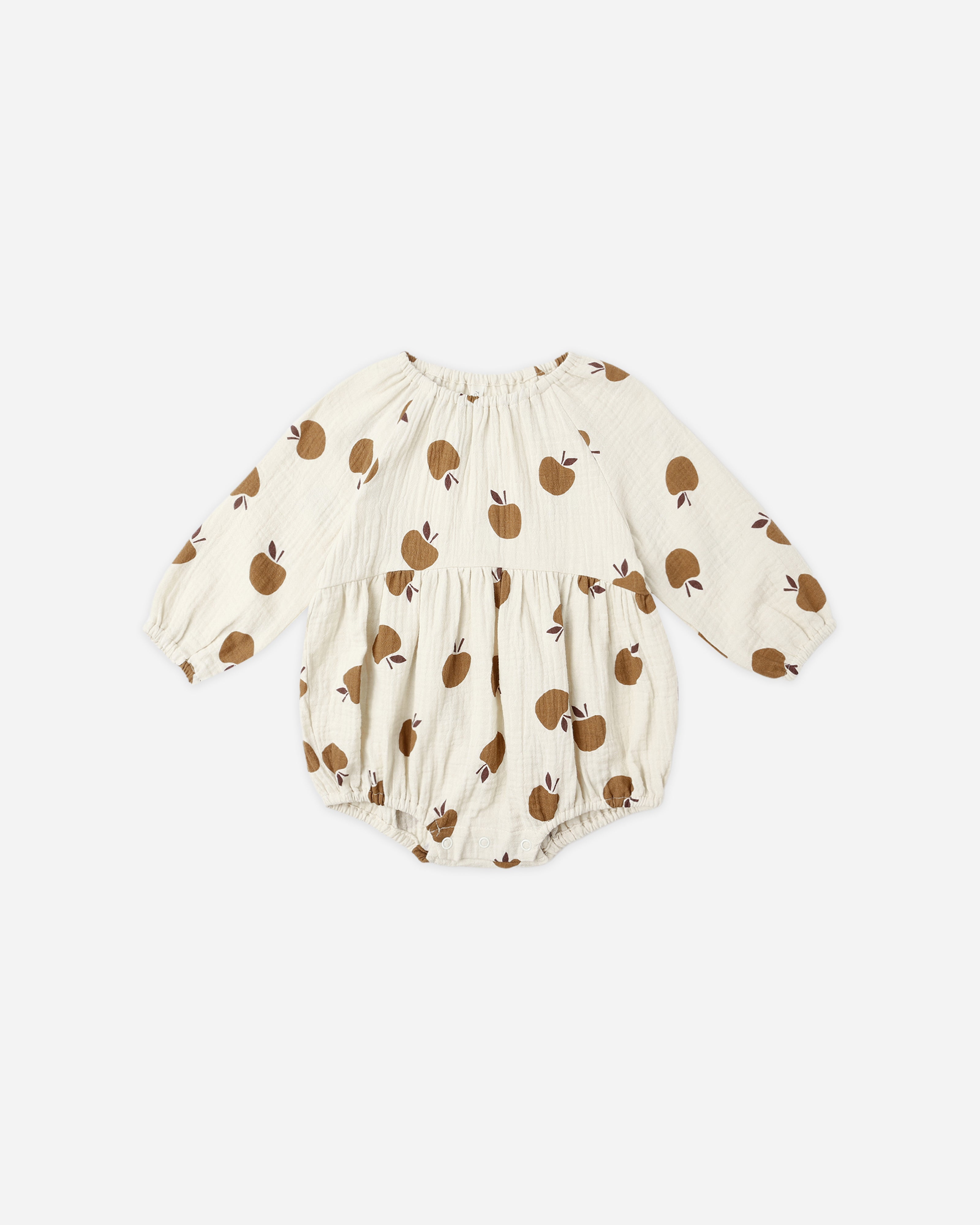 Long Sleeve Bubble Romper || Golden Apples