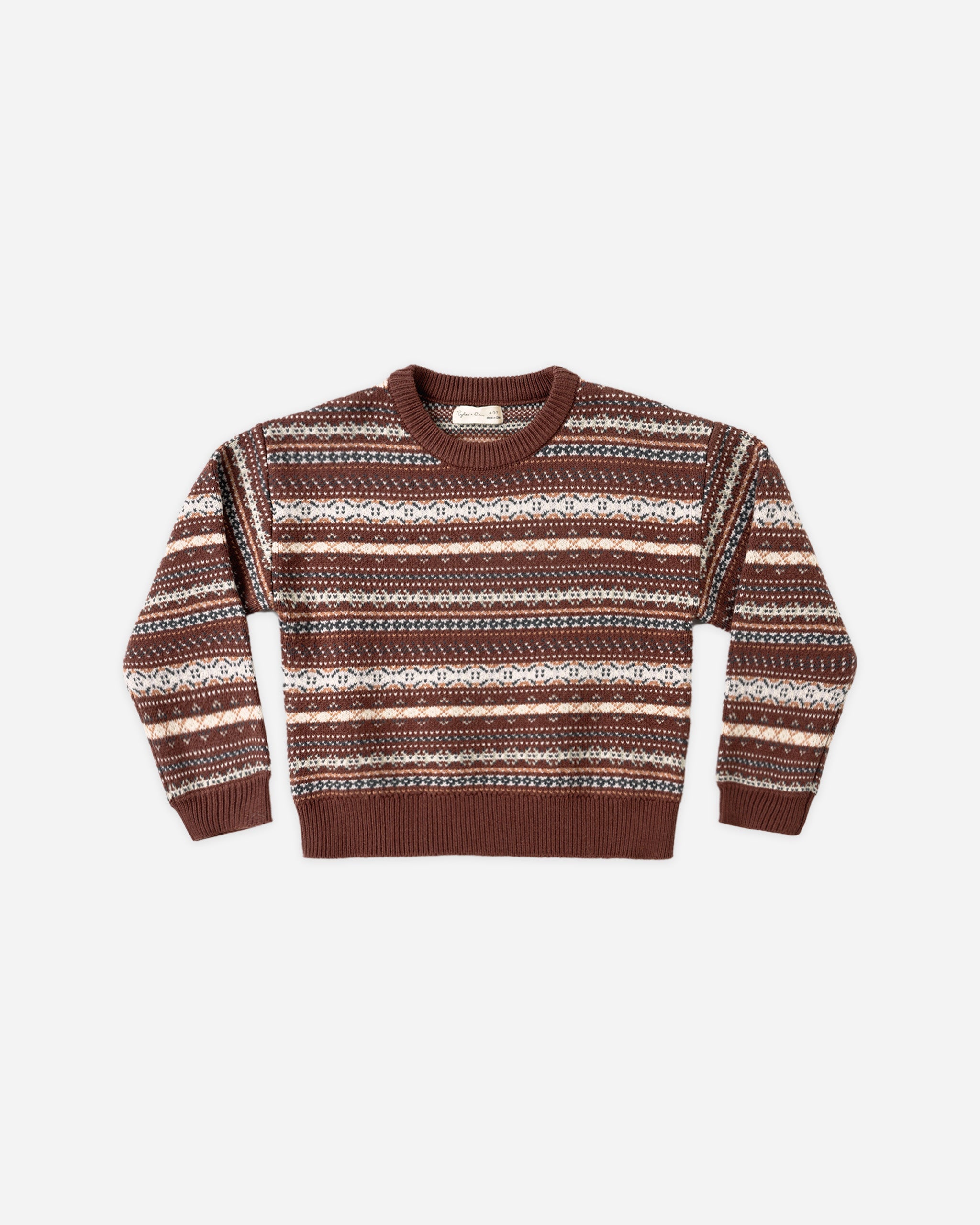 Aspen Sweater Mulberry Multi-Stripe - Rylee + Cru | Kids Clothes | Trendy Baby Clothes | Modern Infant Outfits |