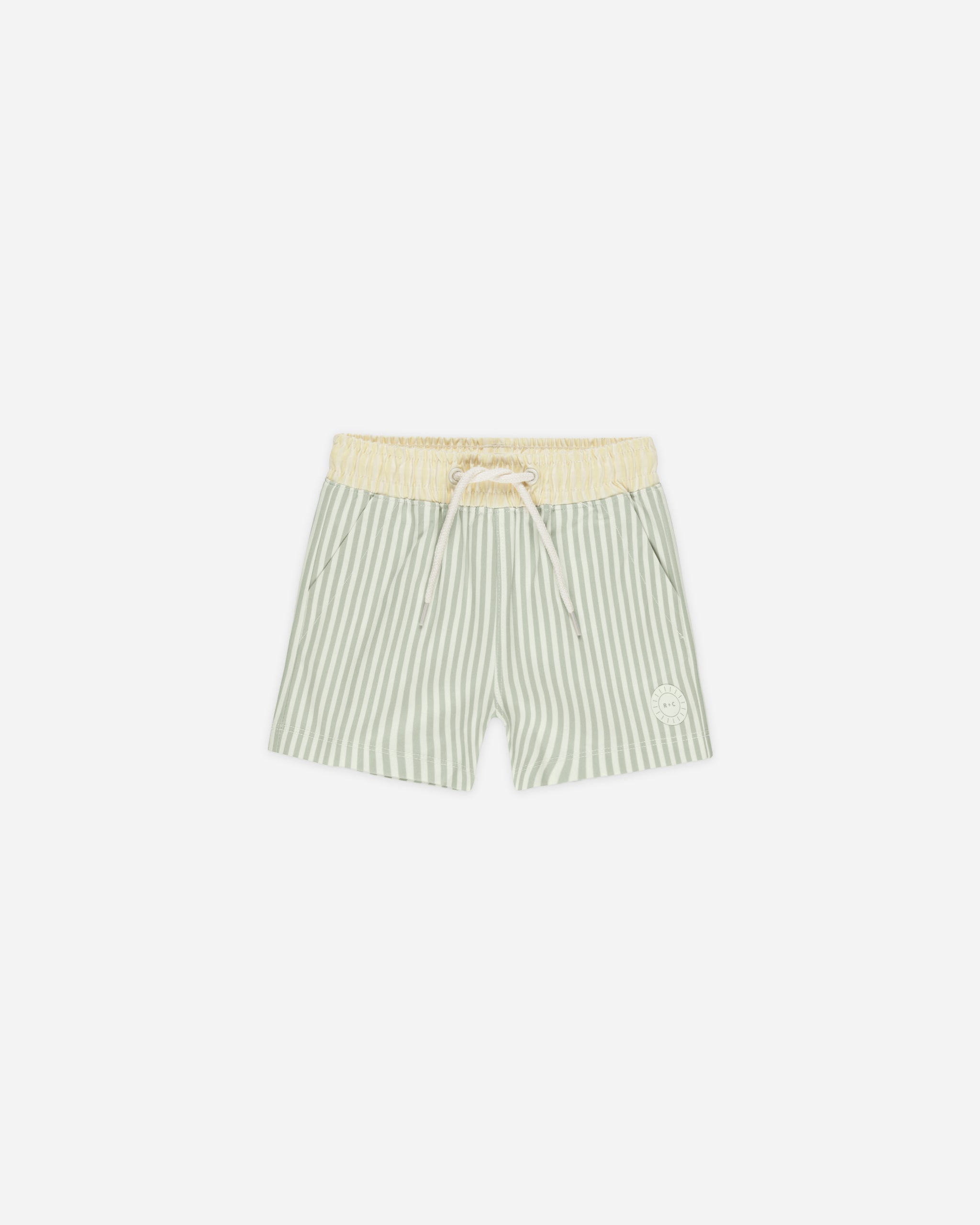 Boardshort || Sage Stripe