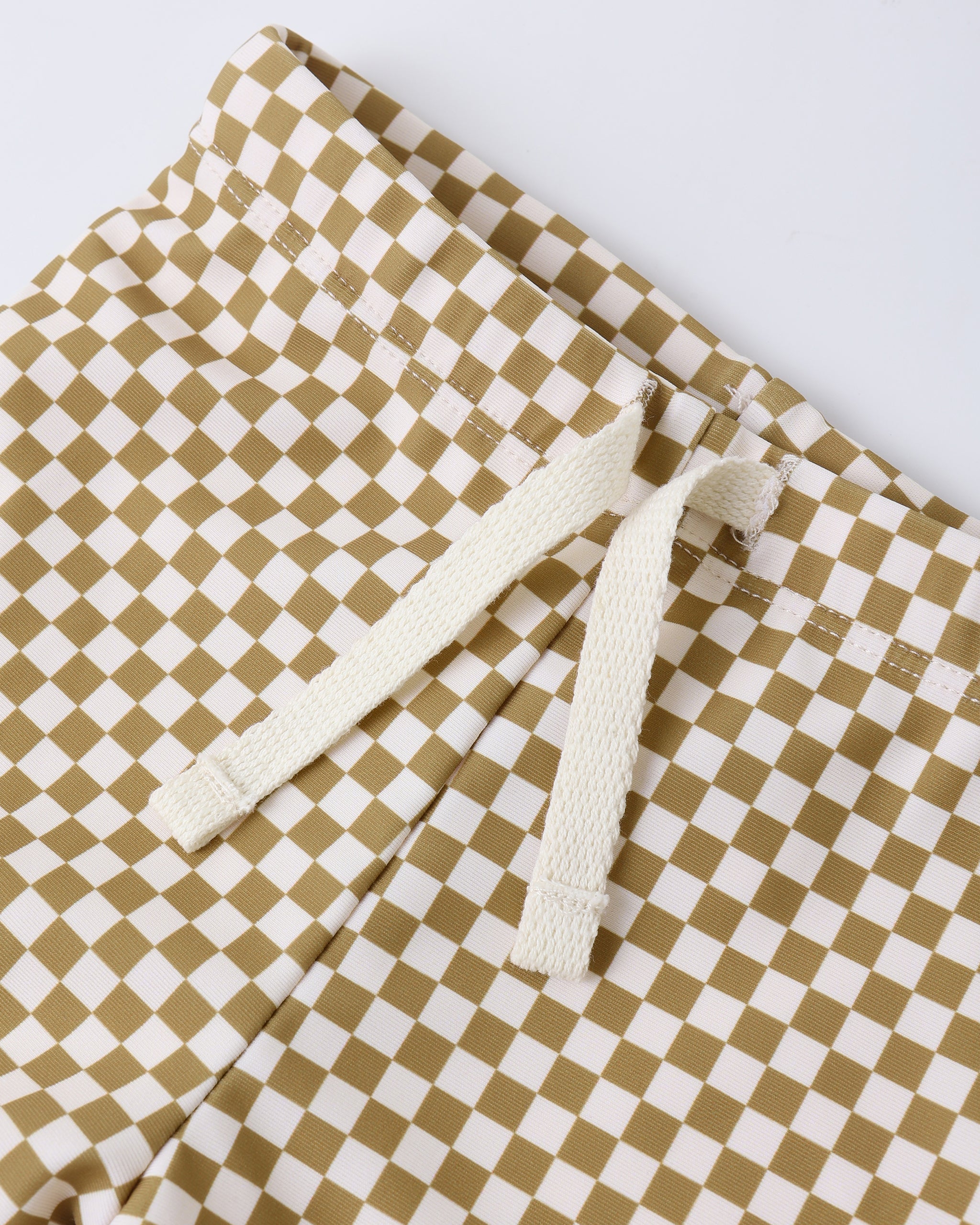 Boys Rashguard Set Ocre Check - Rylee + Cru | Kids Clothes | Trendy Baby Clothes | Modern Infant Outfits |