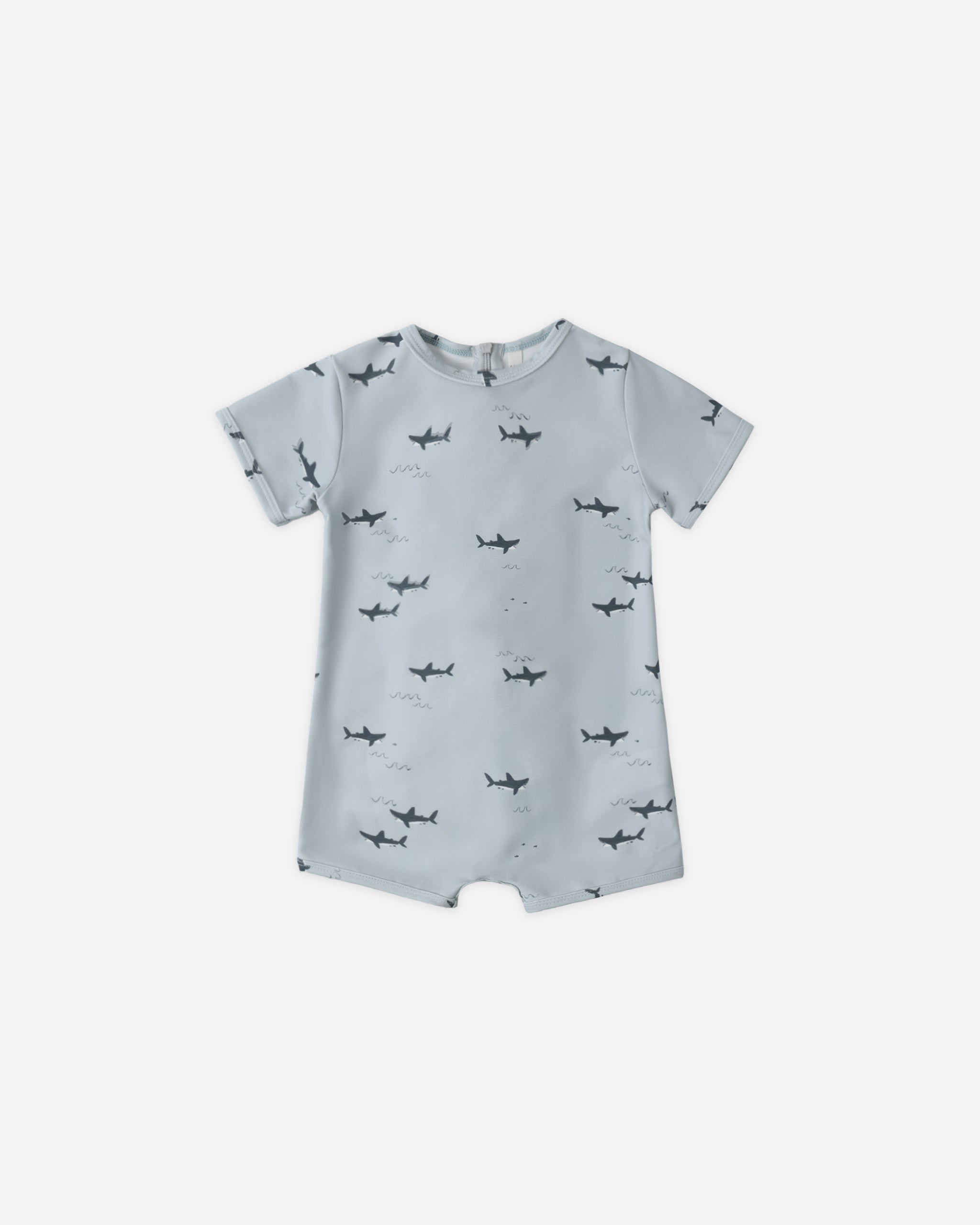 Shorty One-Piece Sharks - Rylee + Cru | Kids Clothes | Trendy Baby Clothes | Modern Infant Outfits |