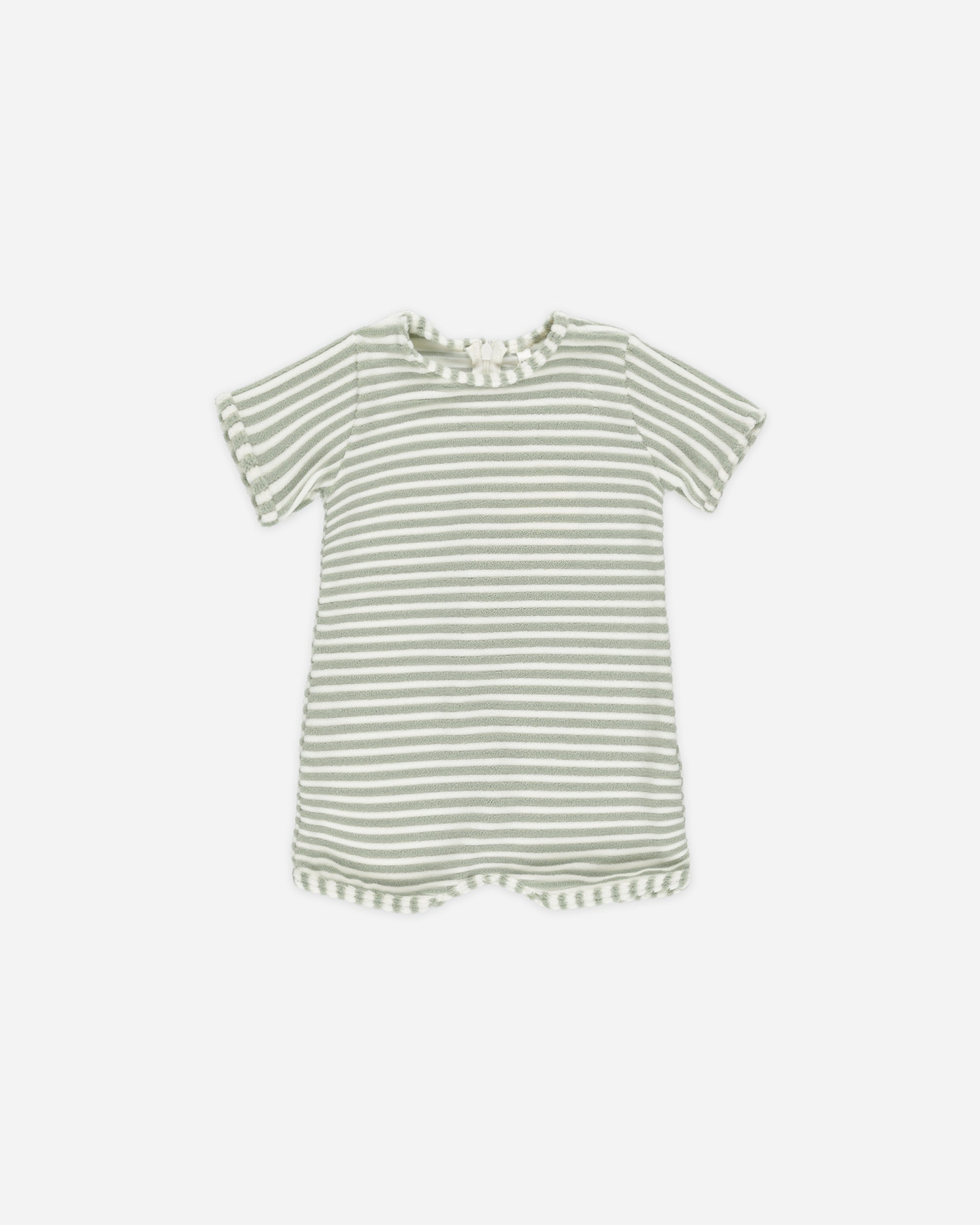 Shorty One-Piece || Sage Stripe