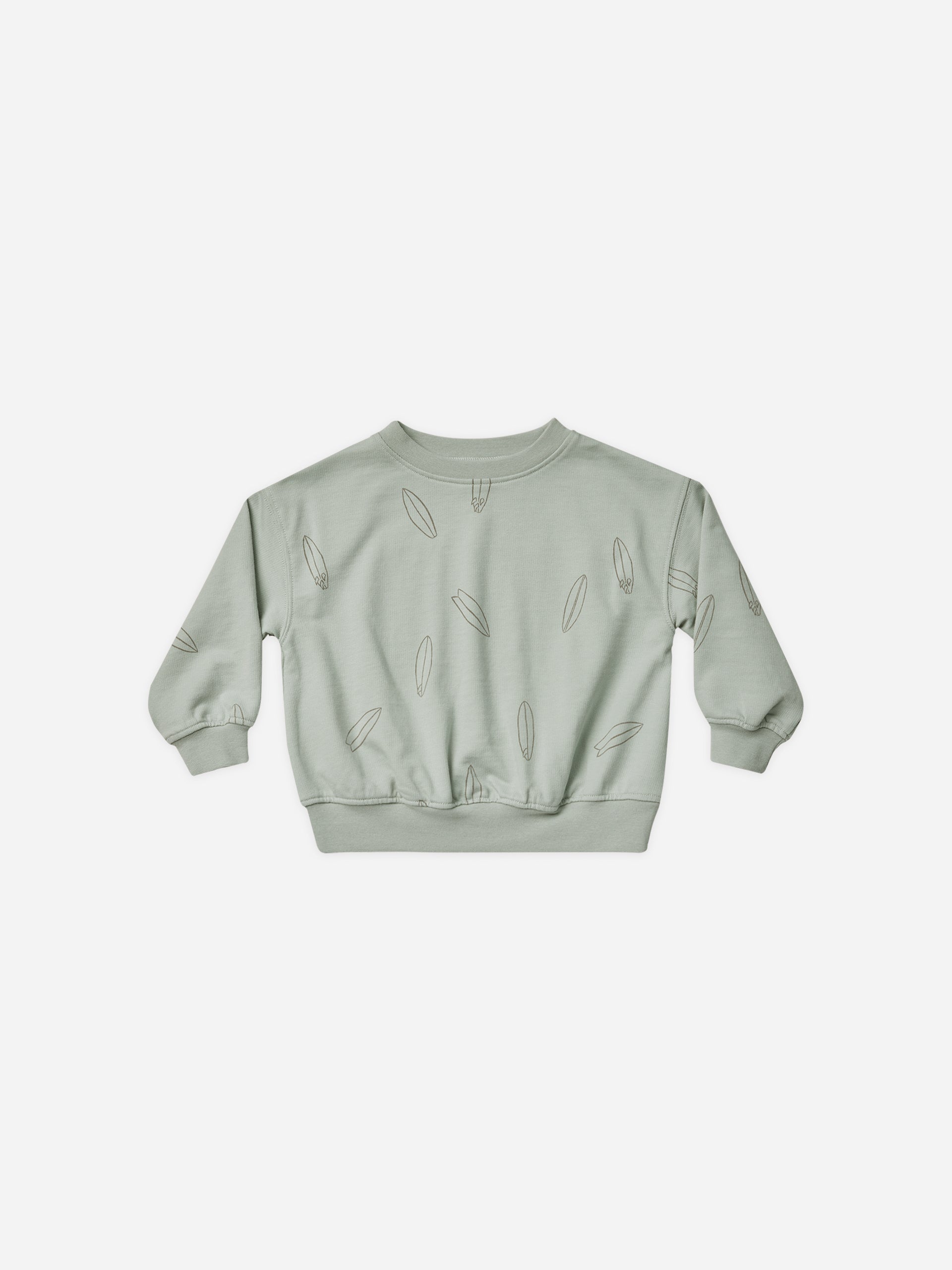 Sweatshirt || Surfboard - Rylee + Cru | Kids Clothes | Trendy Baby Clothes | Modern Infant Outfits |