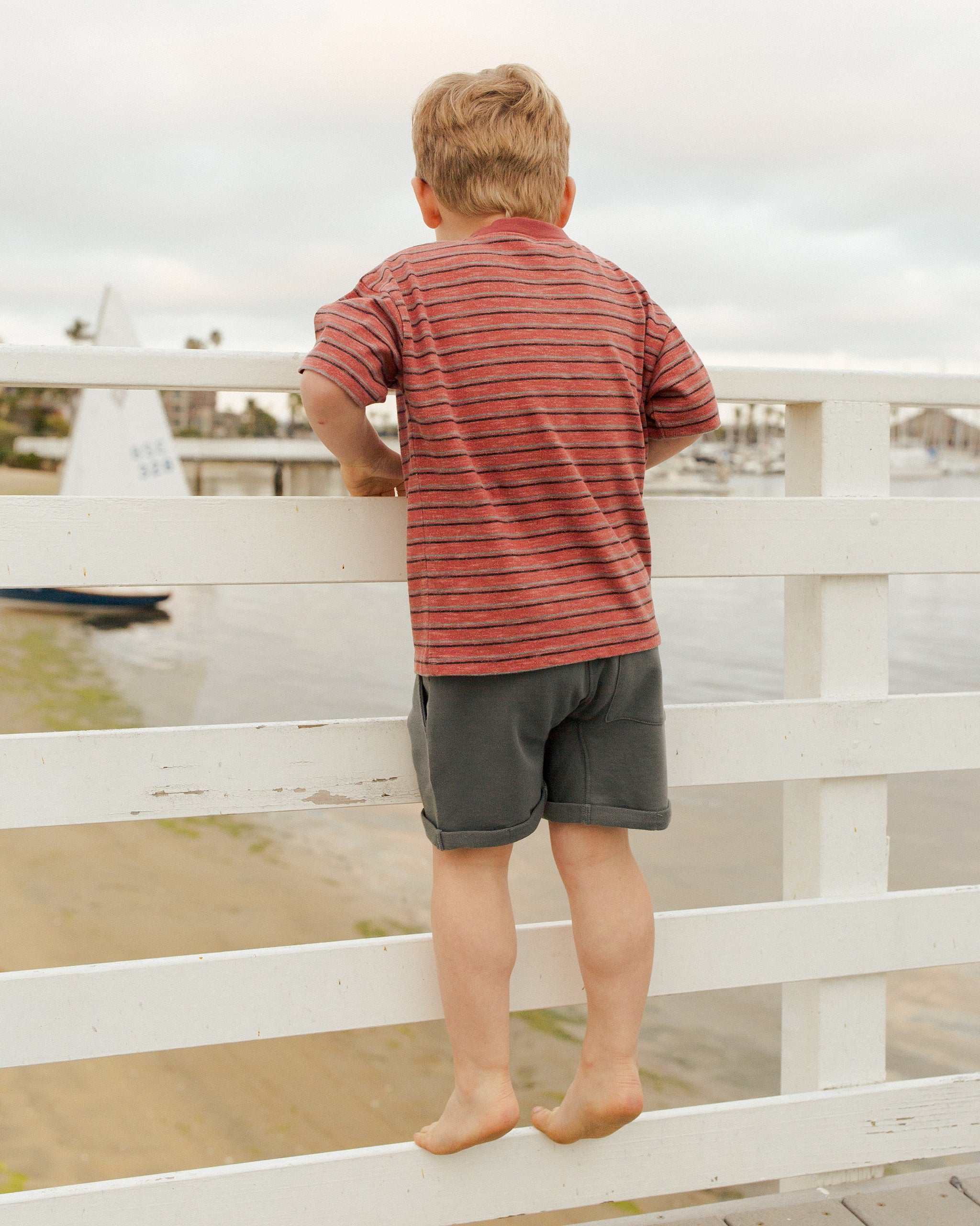 Relaxed Short || Indigo - Rylee + Cru | Kids Clothes | Trendy Baby Clothes | Modern Infant Outfits |