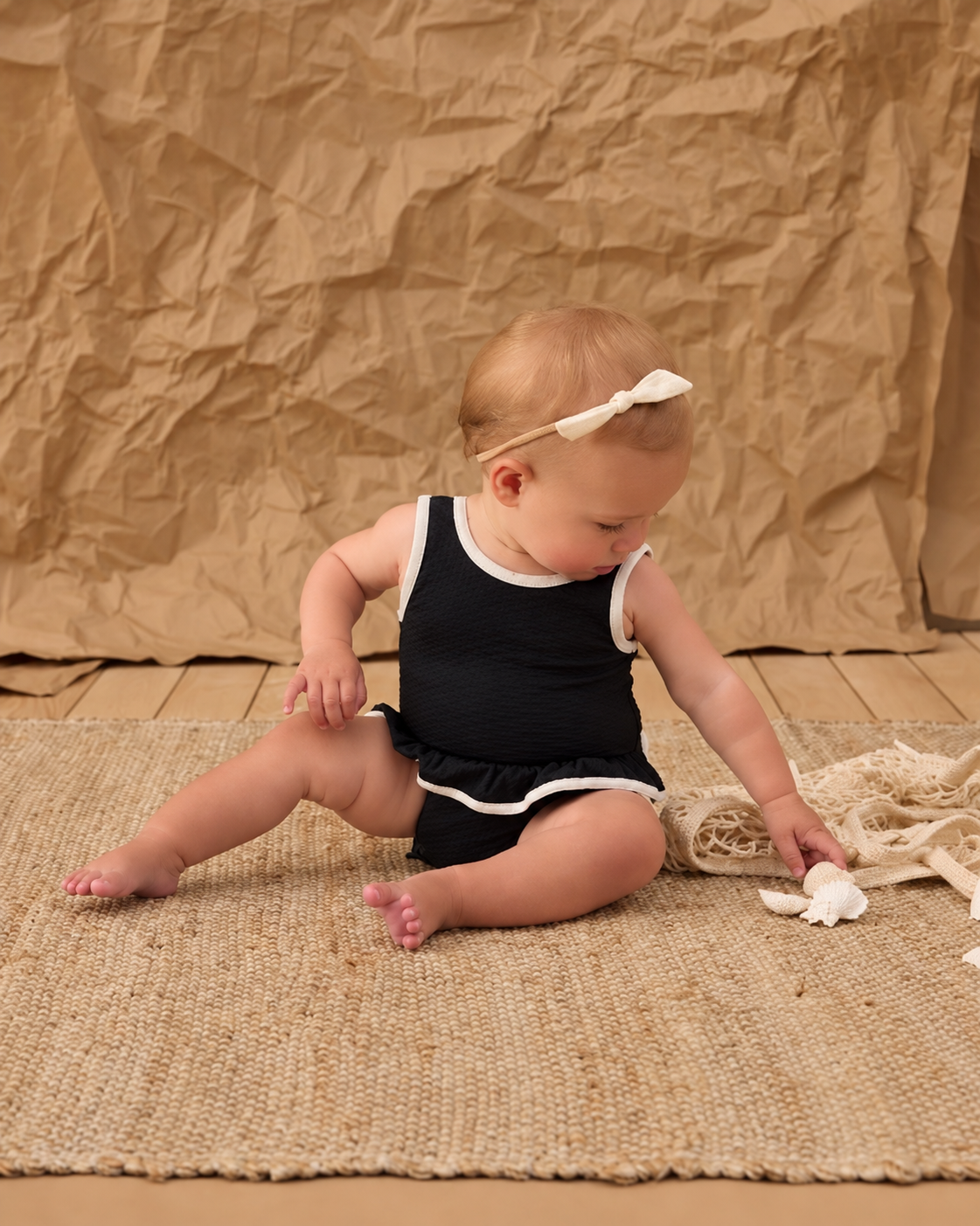 Skirted One-Piece Black