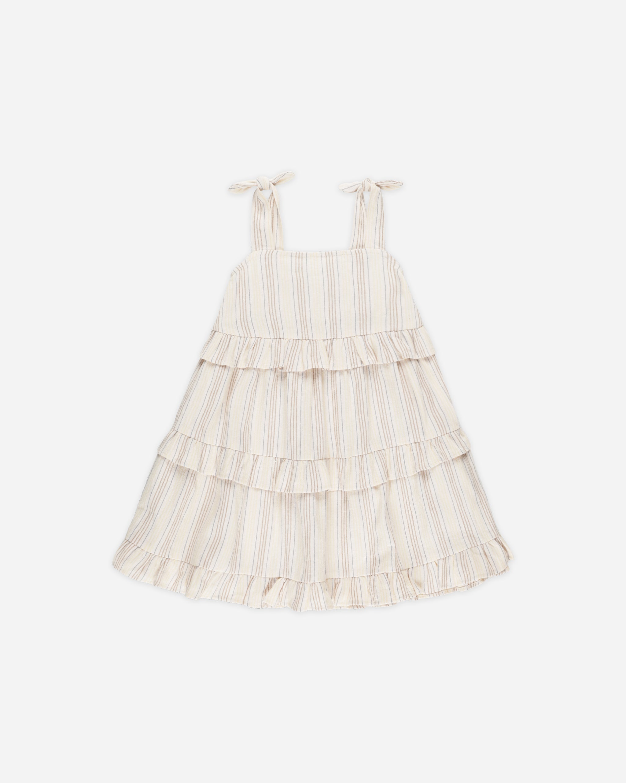 Ruffle Swing Dress || Summer Stripe