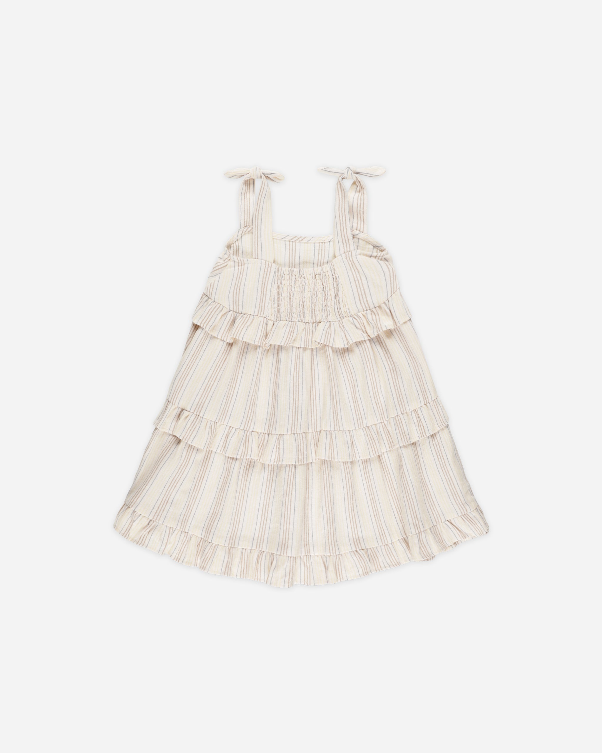 Ruffle Swing Dress || Summer Stripe