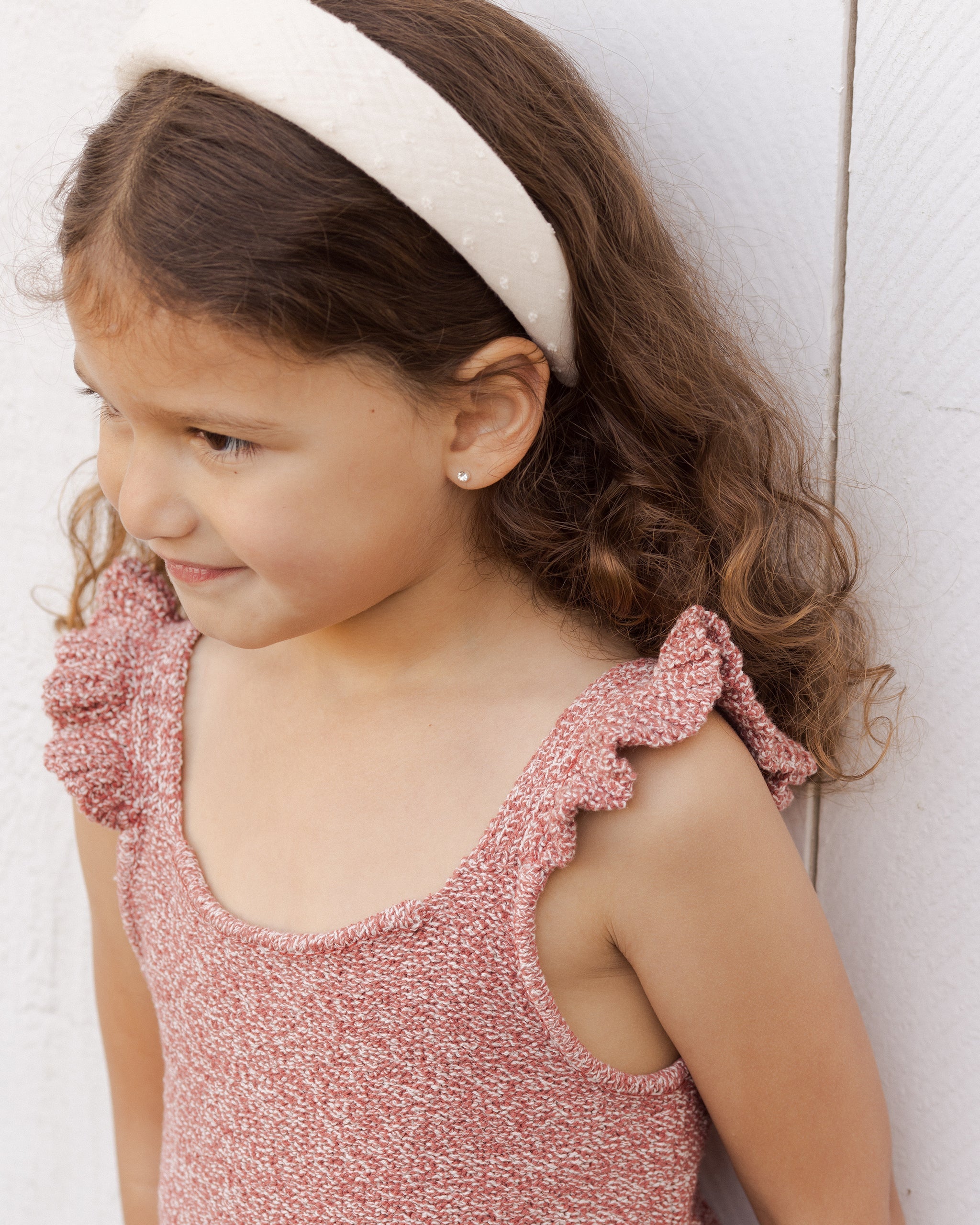Knit Tank || Heathered Strawberry - Rylee + Cru | Kids Clothes | Trendy Baby Clothes | Modern Infant Outfits |