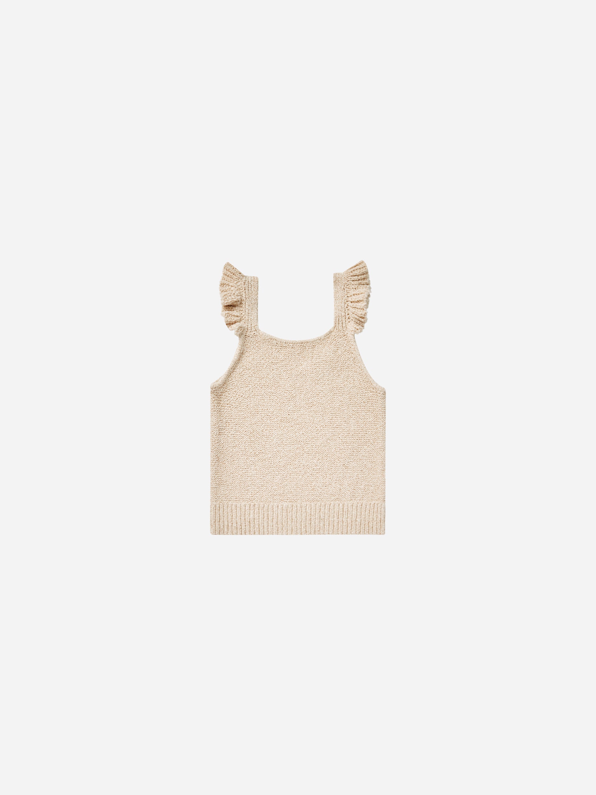 Knit Tank || Heathered Oat - Rylee + Cru | Kids Clothes | Trendy Baby Clothes | Modern Infant Outfits |