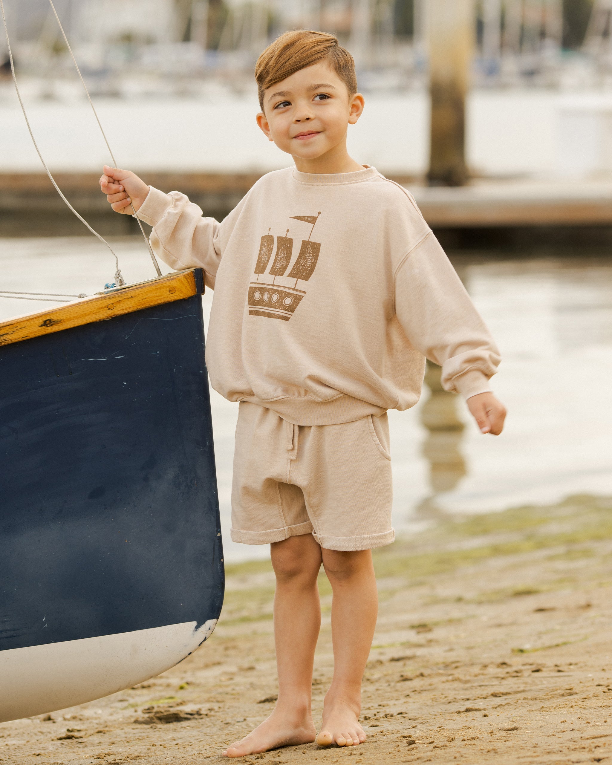 Relaxed Sweatshirt || Ship - Rylee + Cru | Kids Clothes | Trendy Baby Clothes | Modern Infant Outfits |