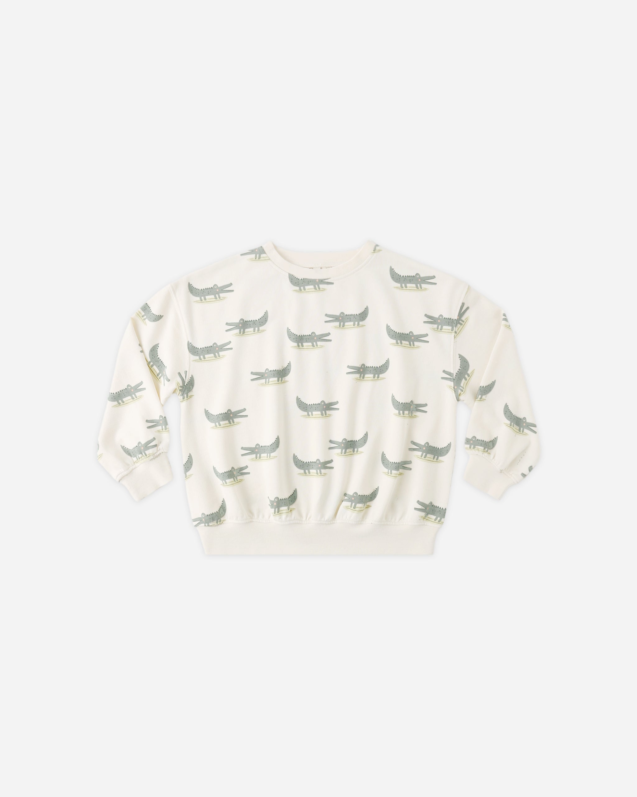 Relaxed Sweatshirt Alligators - Rylee + Cru | Kids Clothes | Trendy Baby Clothes | Modern Infant Outfits |