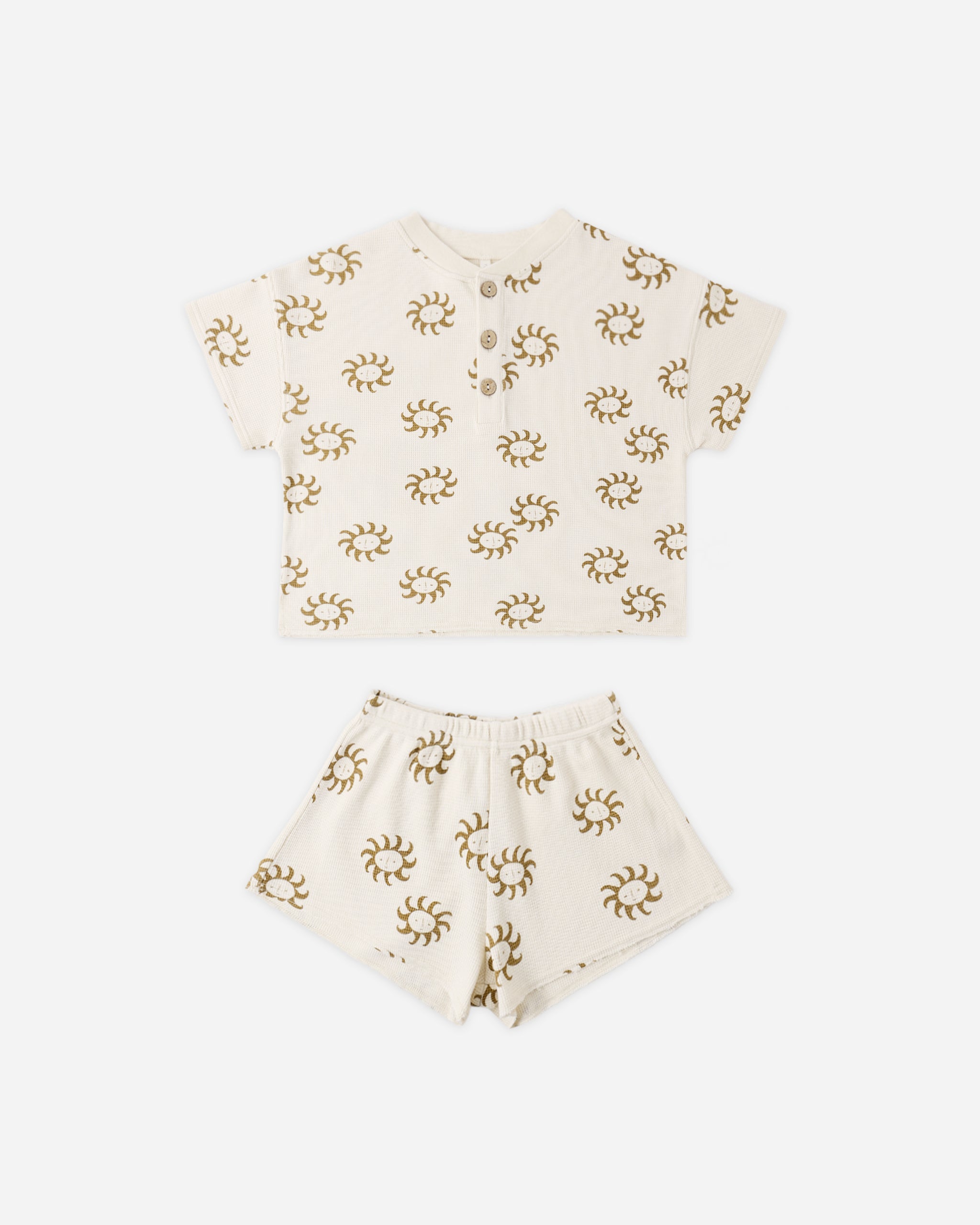 Summer Waffle Set Sunny - Rylee + Cru | Kids Clothes | Trendy Baby Clothes | Modern Infant Outfits |