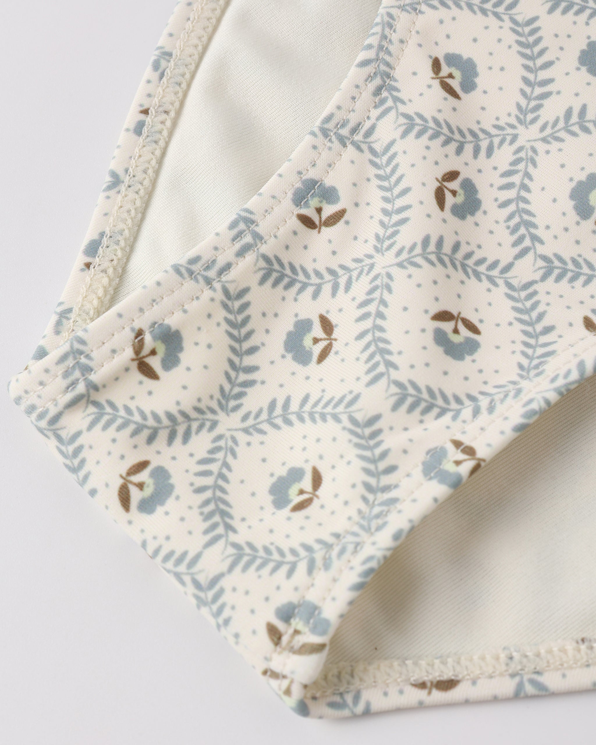 Cropped Rashguard Set Green Fleur - Rylee + Cru | Kids Clothes | Trendy Baby Clothes | Modern Infant Outfits |