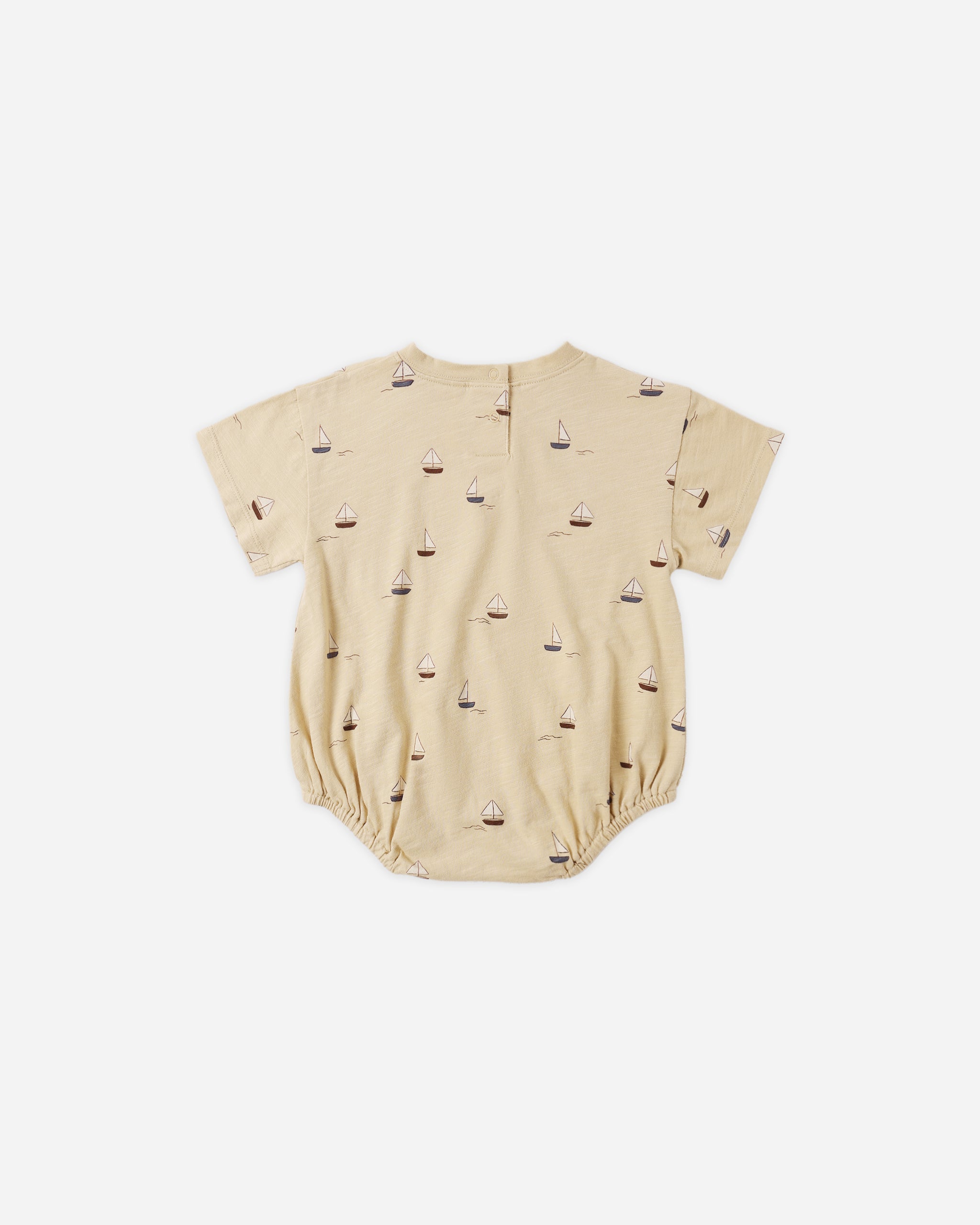 Relaxed Bubble Romper Sailboats