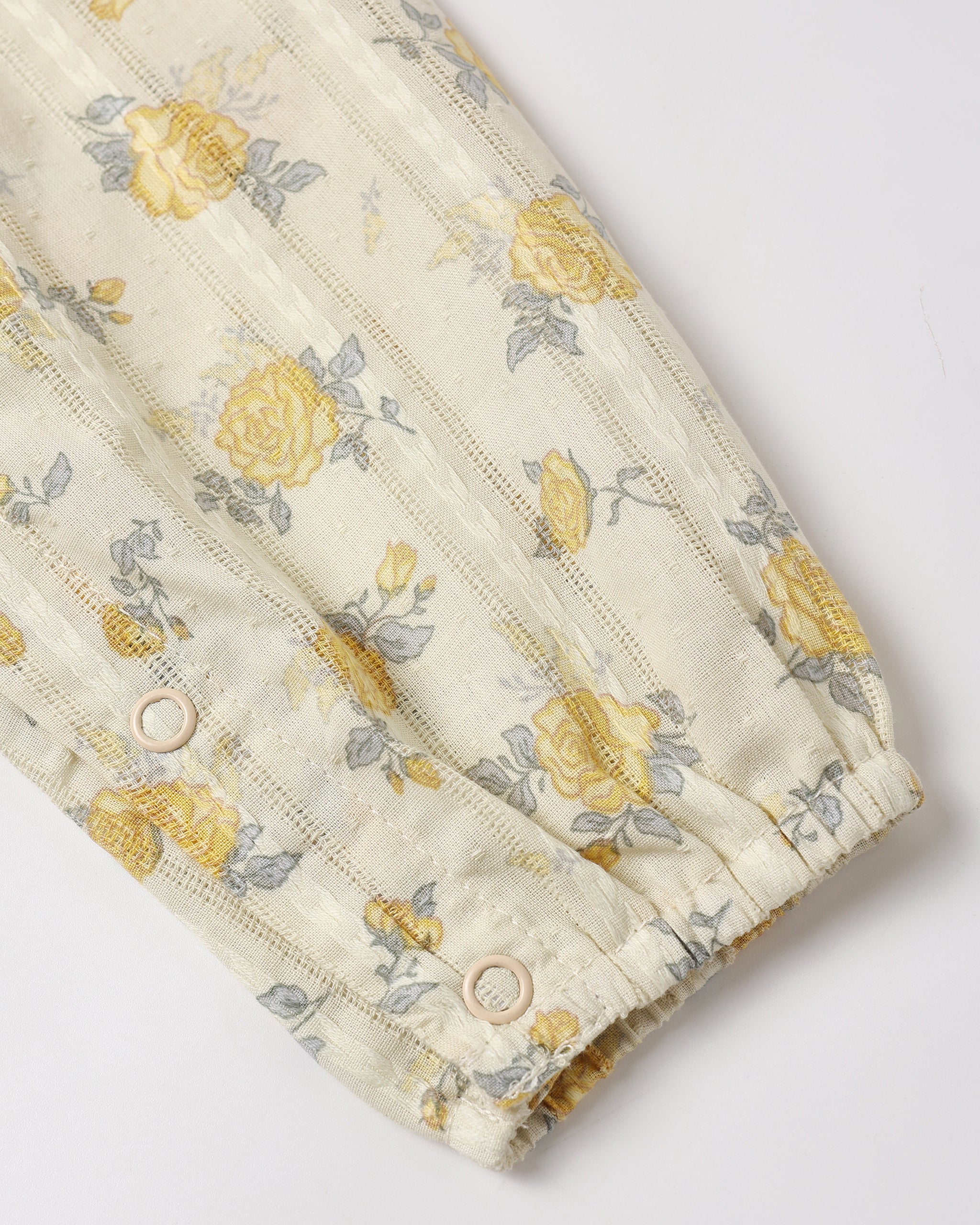 Kinsley Jumpsuit Lemon Ditsy Flower - Rylee + Cru | Kids Clothes | Trendy Baby Clothes | Modern Infant Outfits |