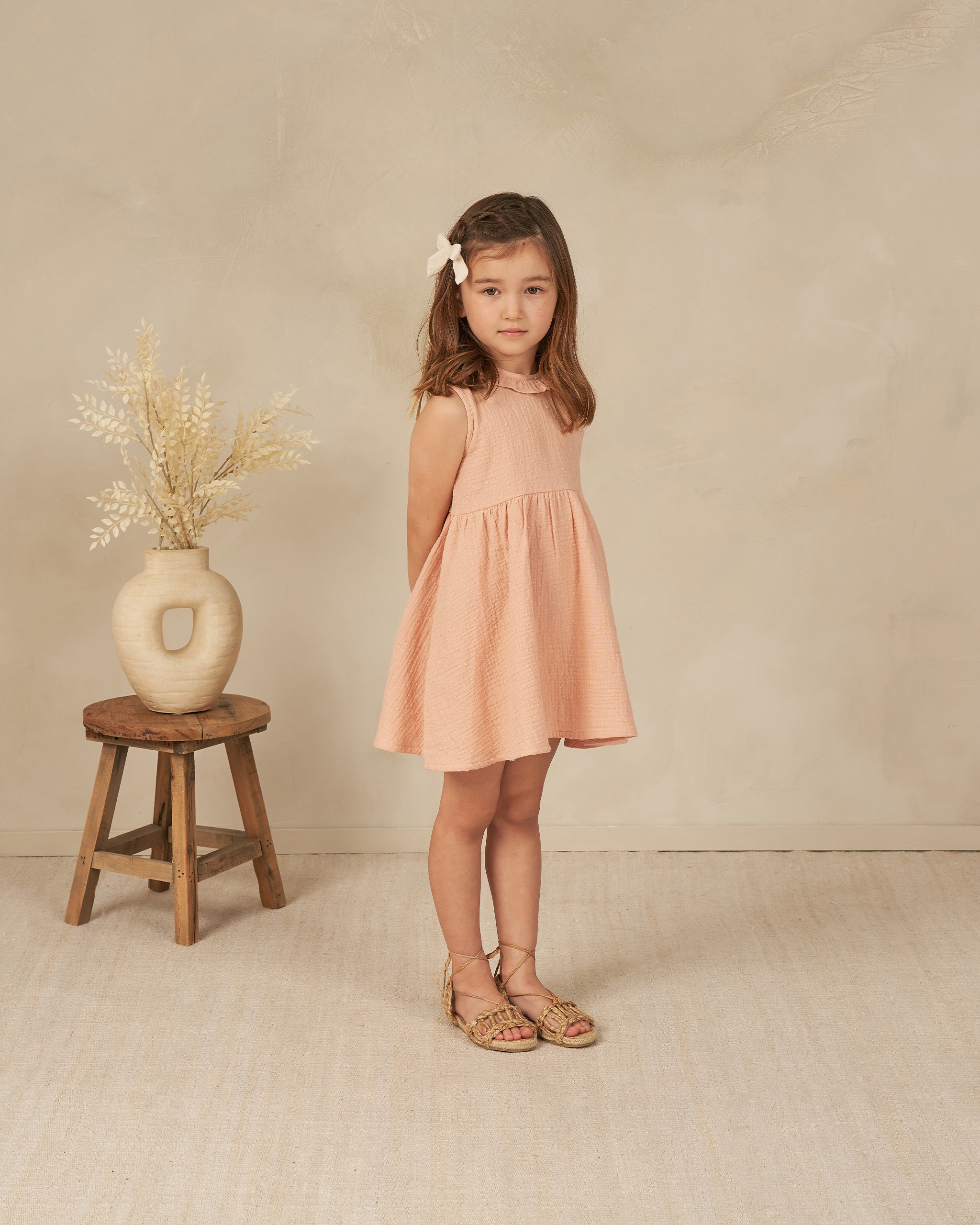 Marie Dress || Apricot - Rylee + Cru | Kids Clothes | Trendy Baby Clothes | Modern Infant Outfits |